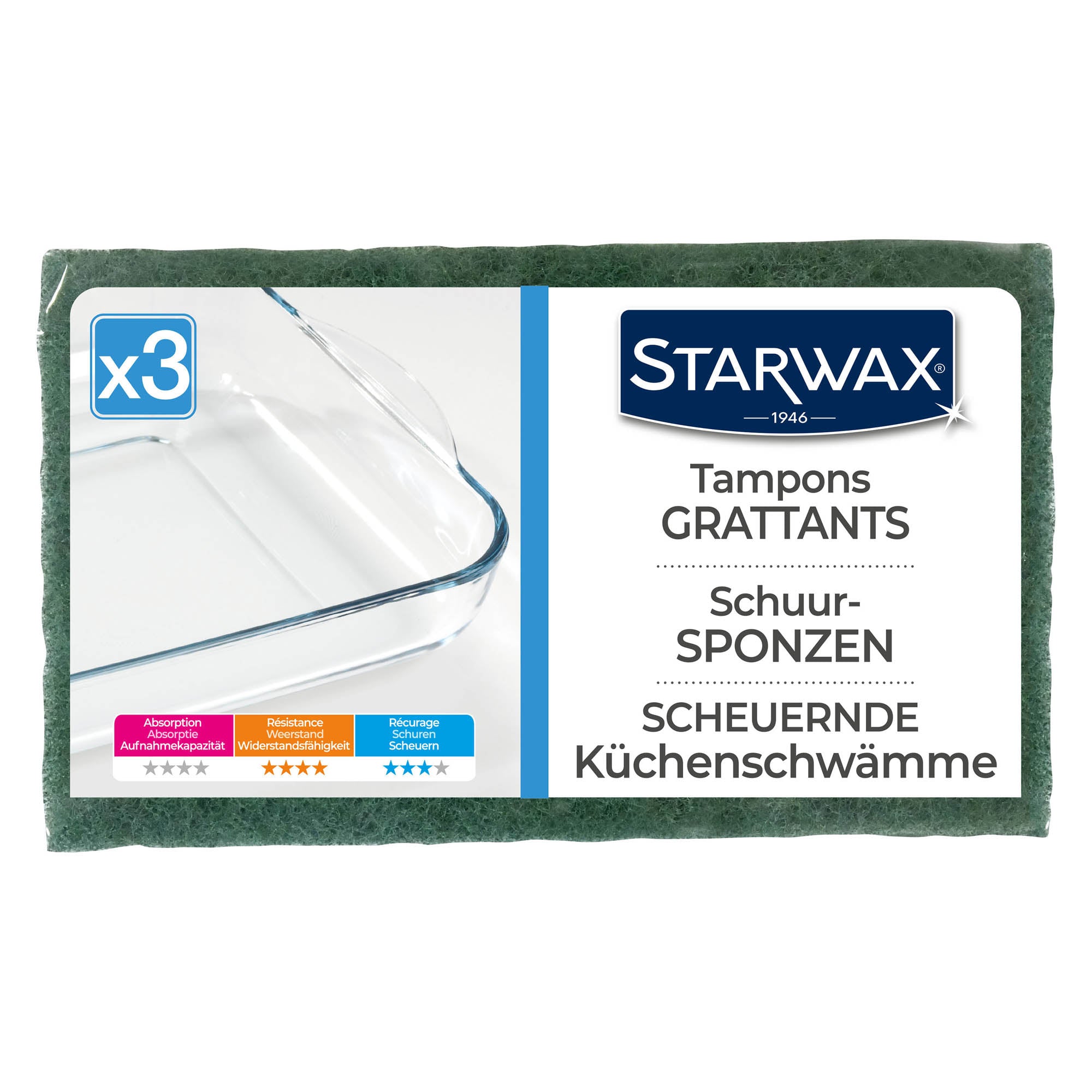STARWAX - Tampons grattants X3