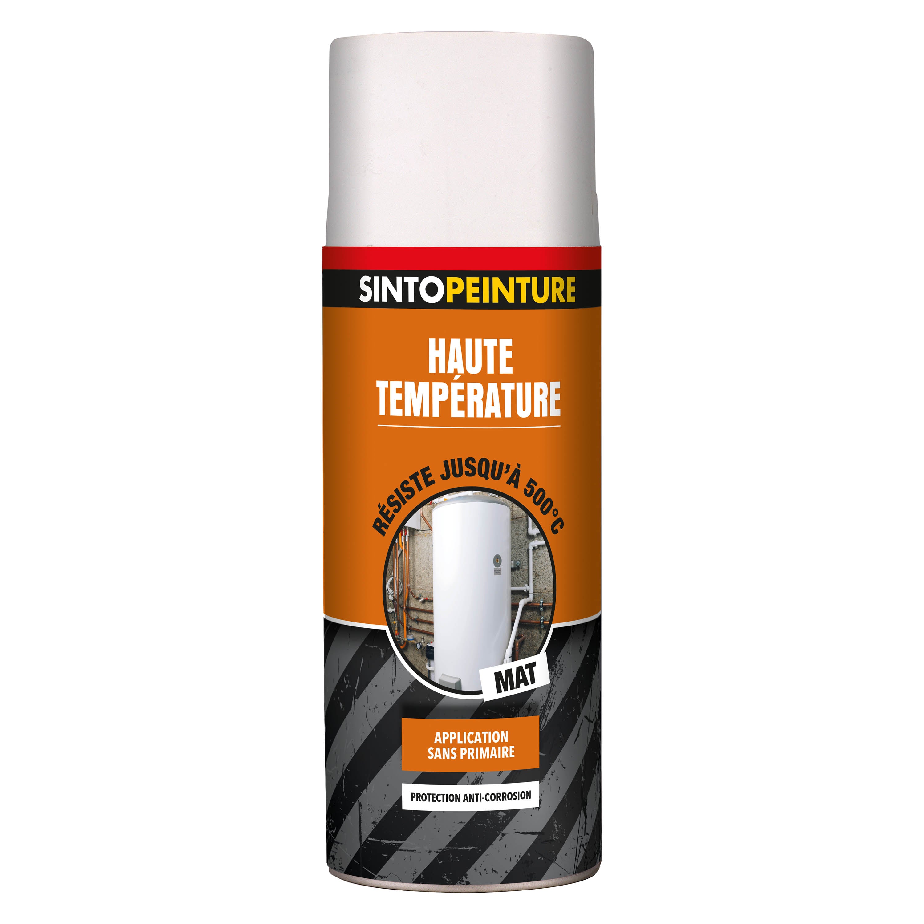 SINTO - Aérosol haute température 400ml Noir