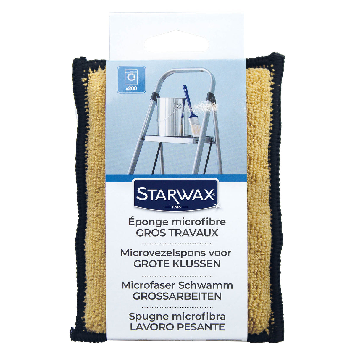 STARWAX - Eponge microfibre gros travaux X1