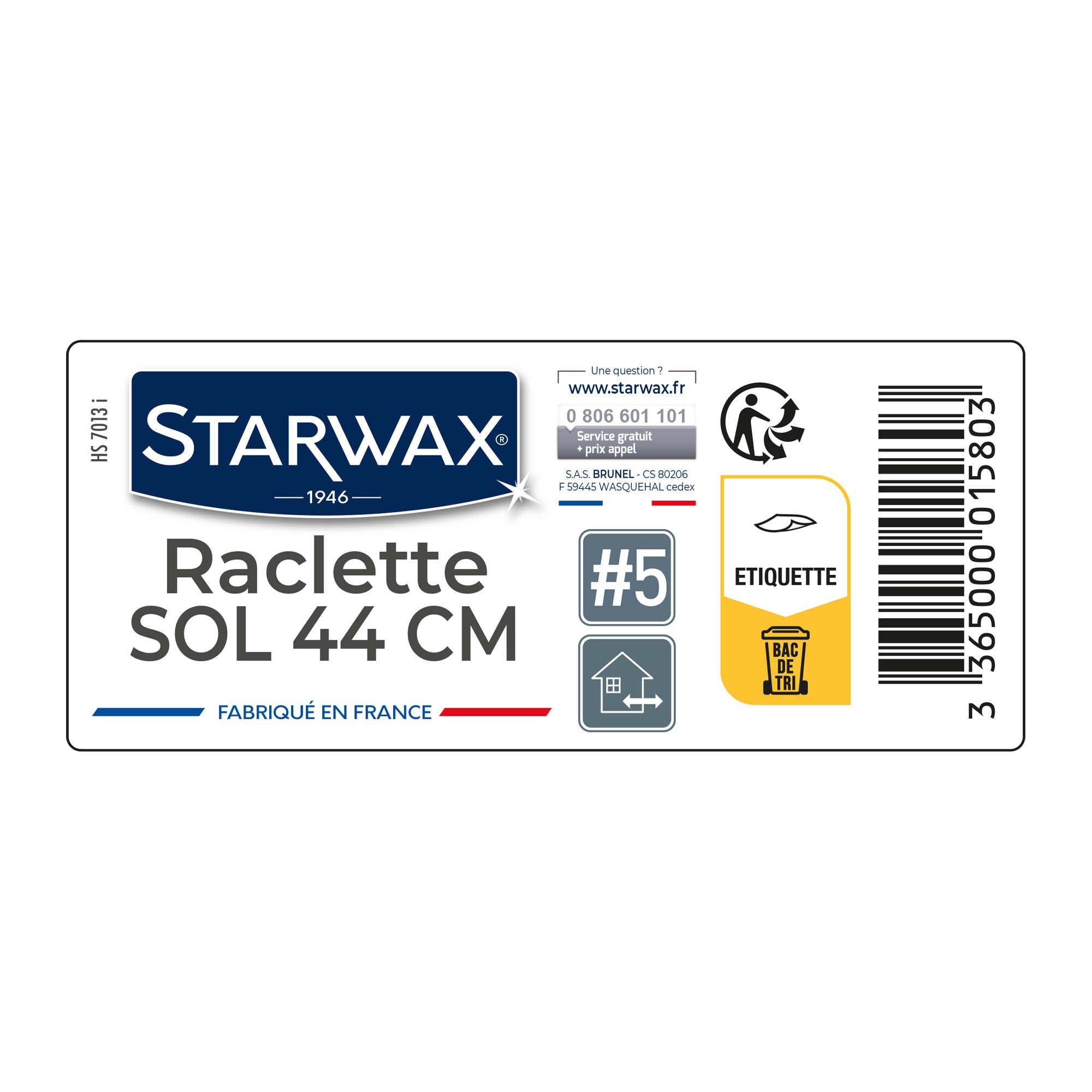 STARWAX - Raclette 44cm pour sols X1
