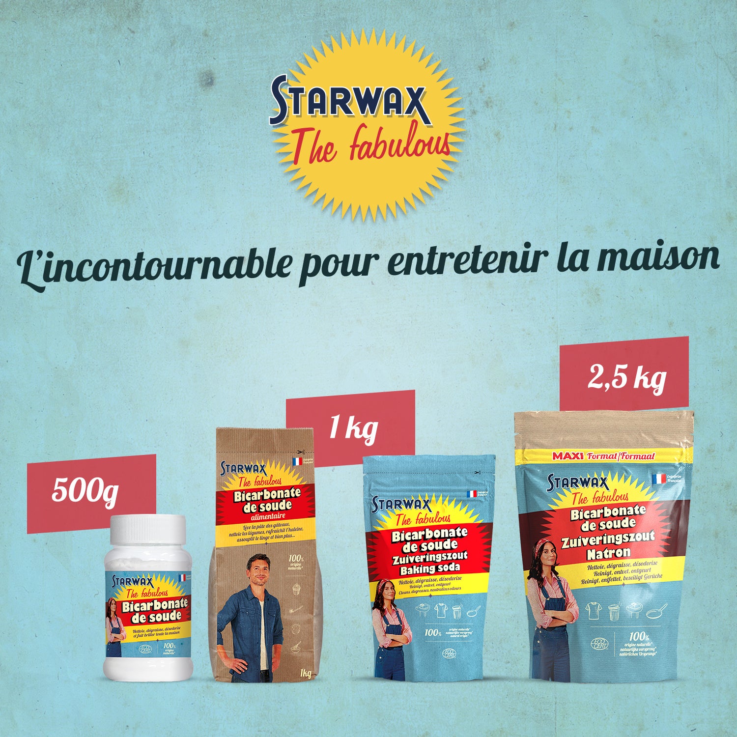 STARWAX FABULOUS - Bicarbonate de soude 500g
