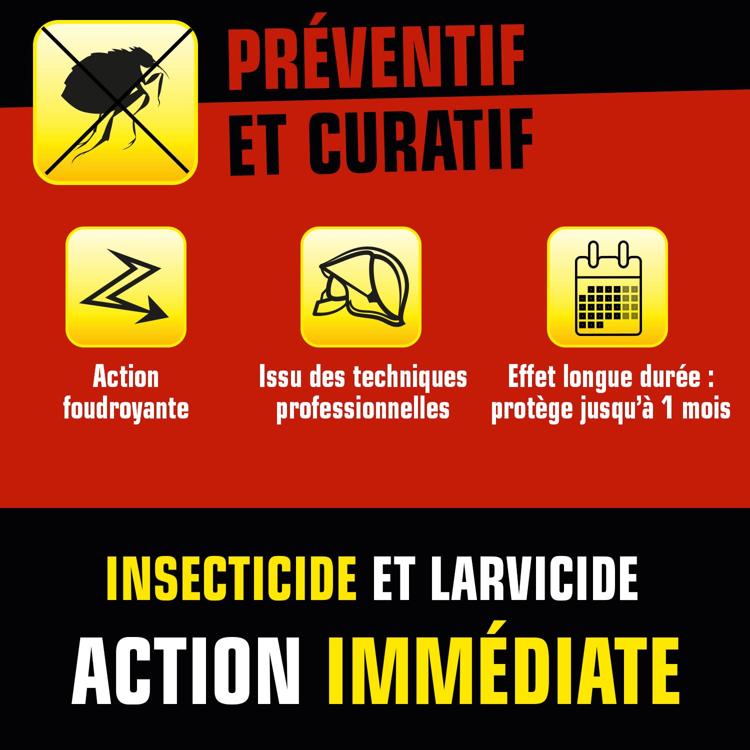 K.PRO - Aérosol foudroyant puces et larves
 400ml