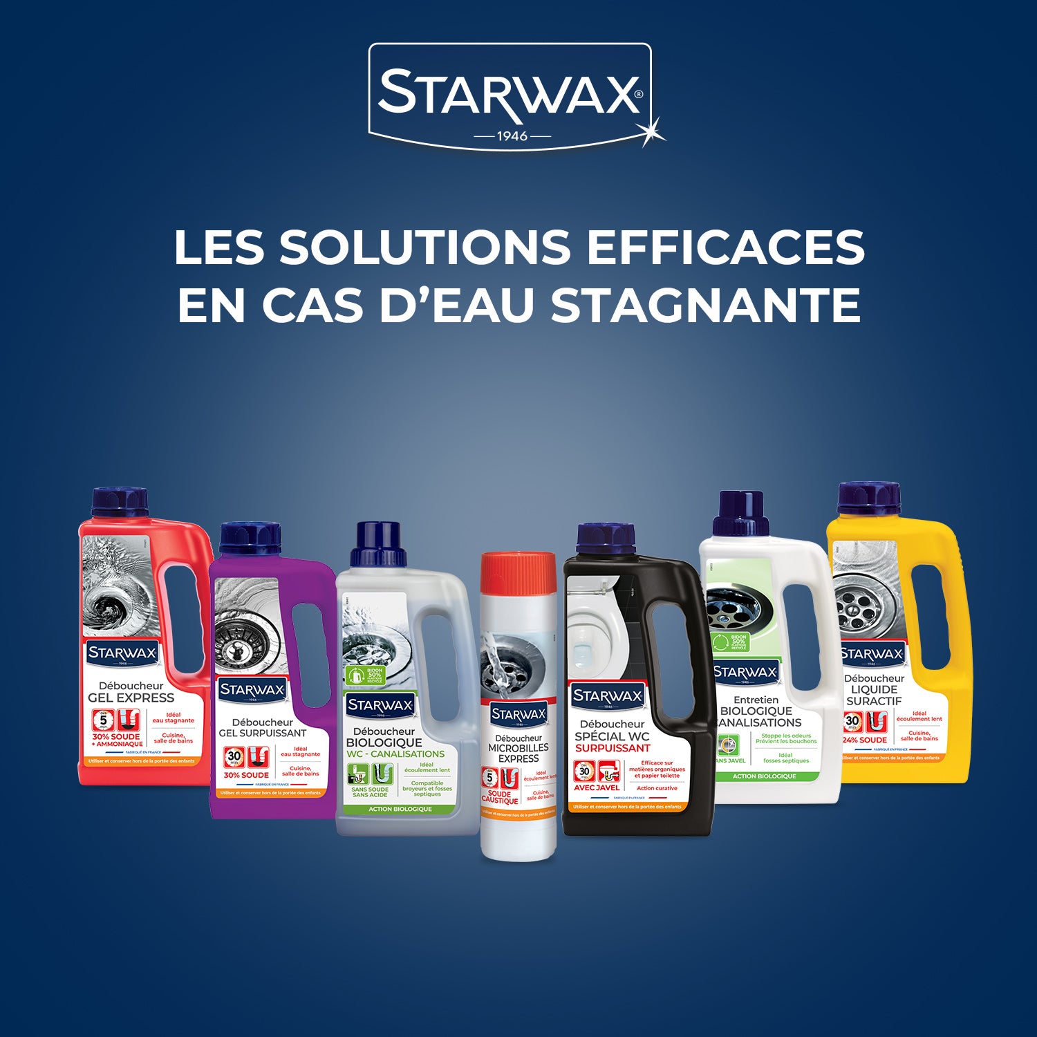 STARWAX - Déboucheur spécial WC 1L