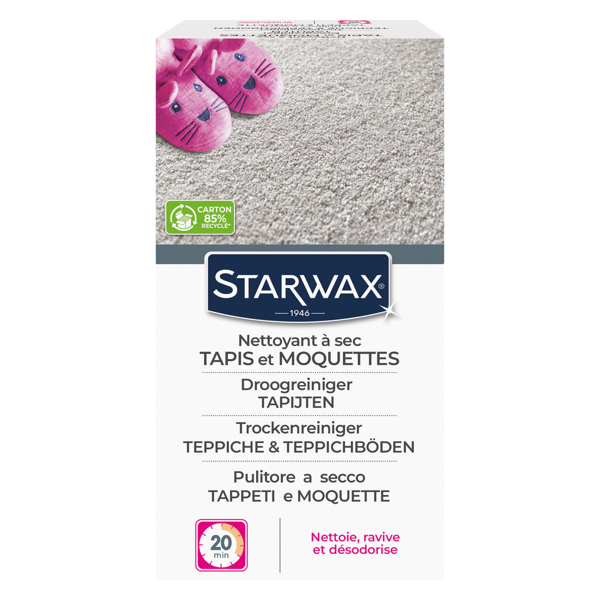 STARWAX - Nettoyant à sec pour tapis et moquettes
 500g