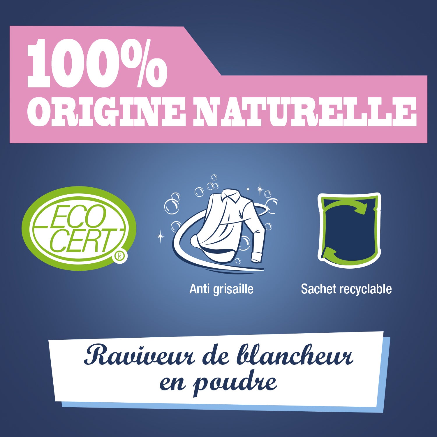 JACQUES BRIOCHIN - Le percarbonate de soude 500g Sans parfum