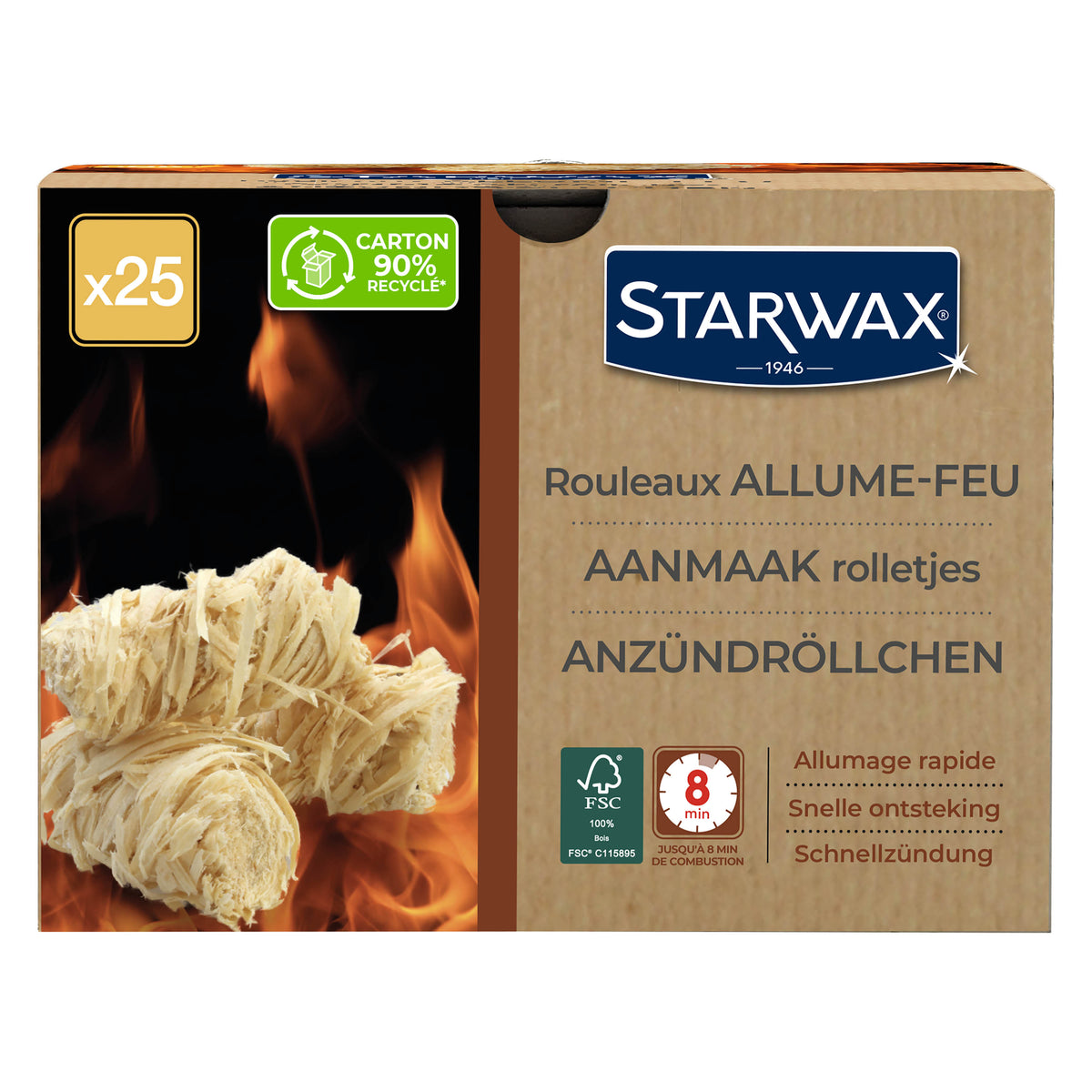 STARWAX - Rouleaux allume feu FSC® X50