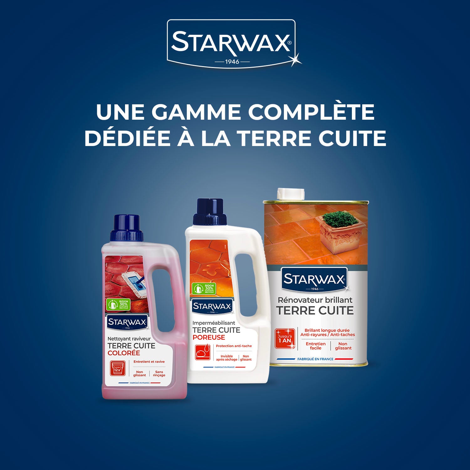 STARWAX - Imperméabilisant terre cuite poreuse 1L