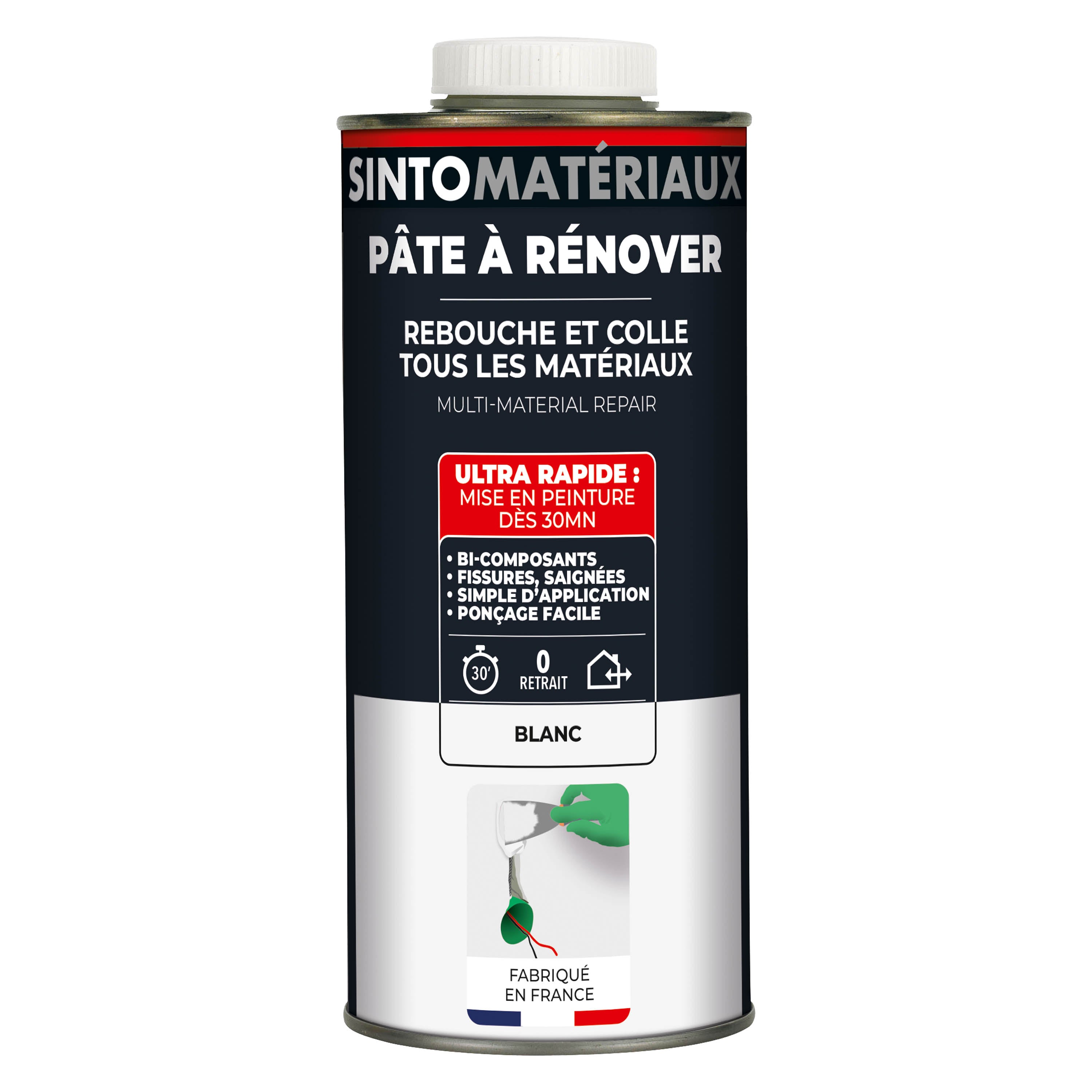 SINTO - Pâte à rénover 408g Blanc