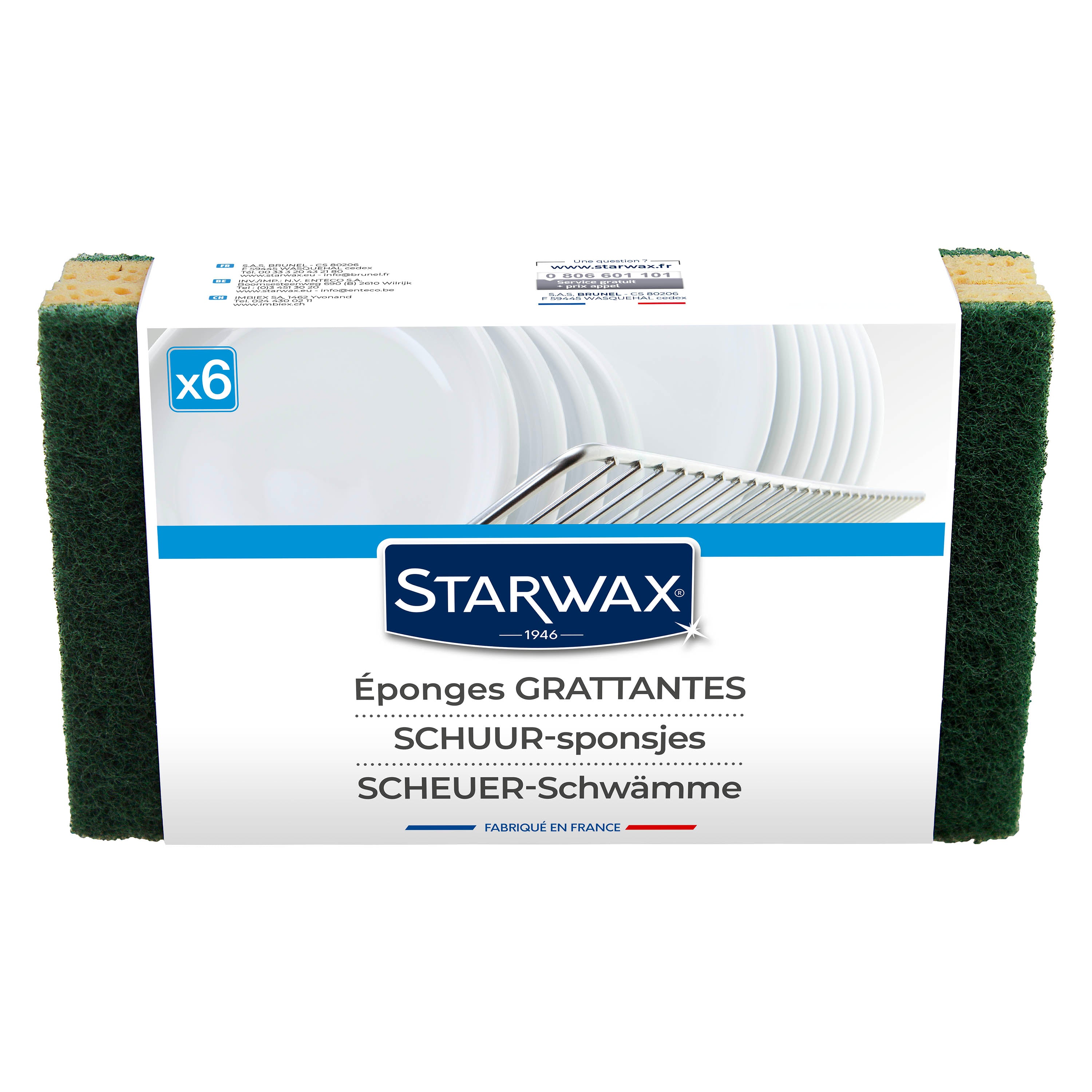 STARWAX - Eponges grattantes X2