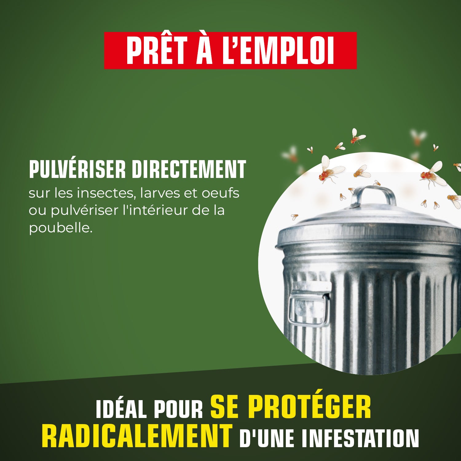 K.PRO - Pulvérisateur mouches des poubelles 1L