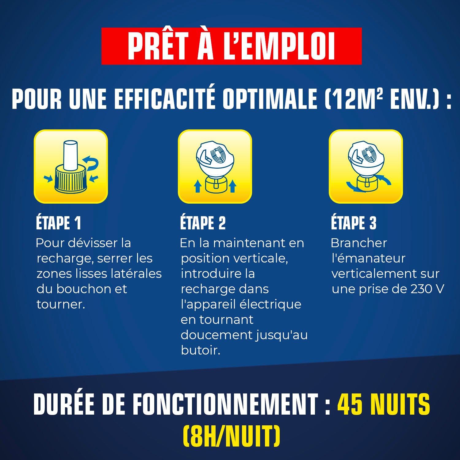 K.PRO - Recharge pour diffuseur électrique anti-moustiques
 X1