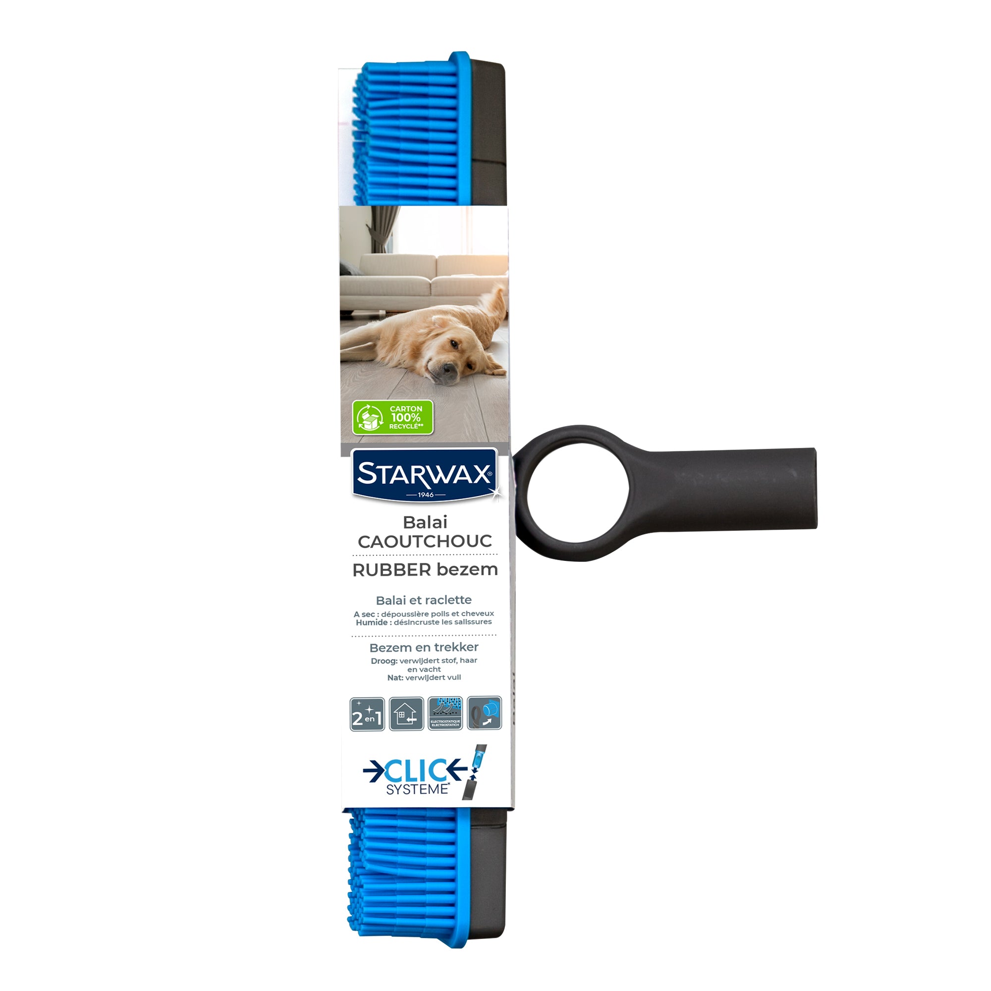 STARWAX - Balai caoutchouc Clic système X1
