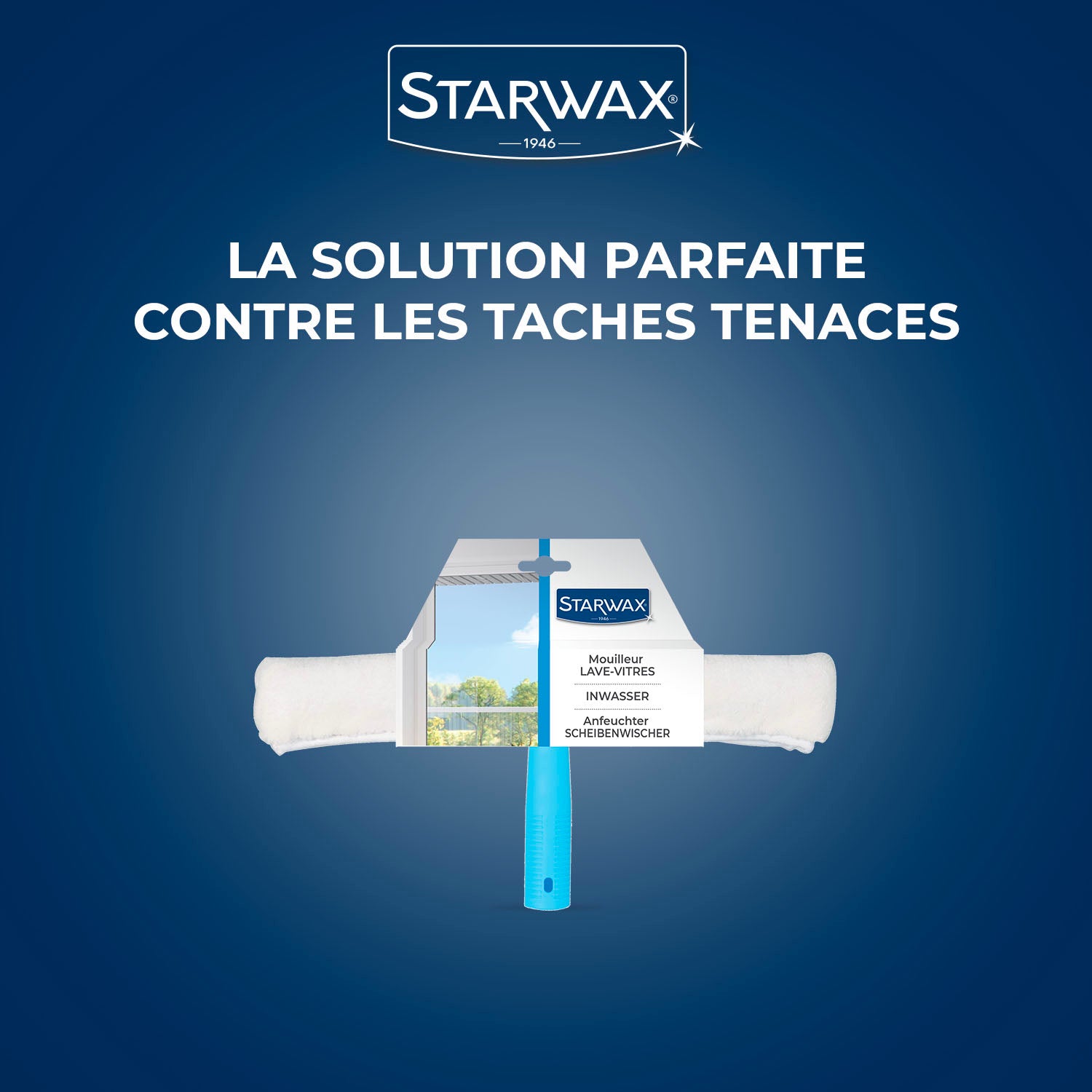 STARWAX - Mouilleur avec housse microfibre pour vitres
 X1