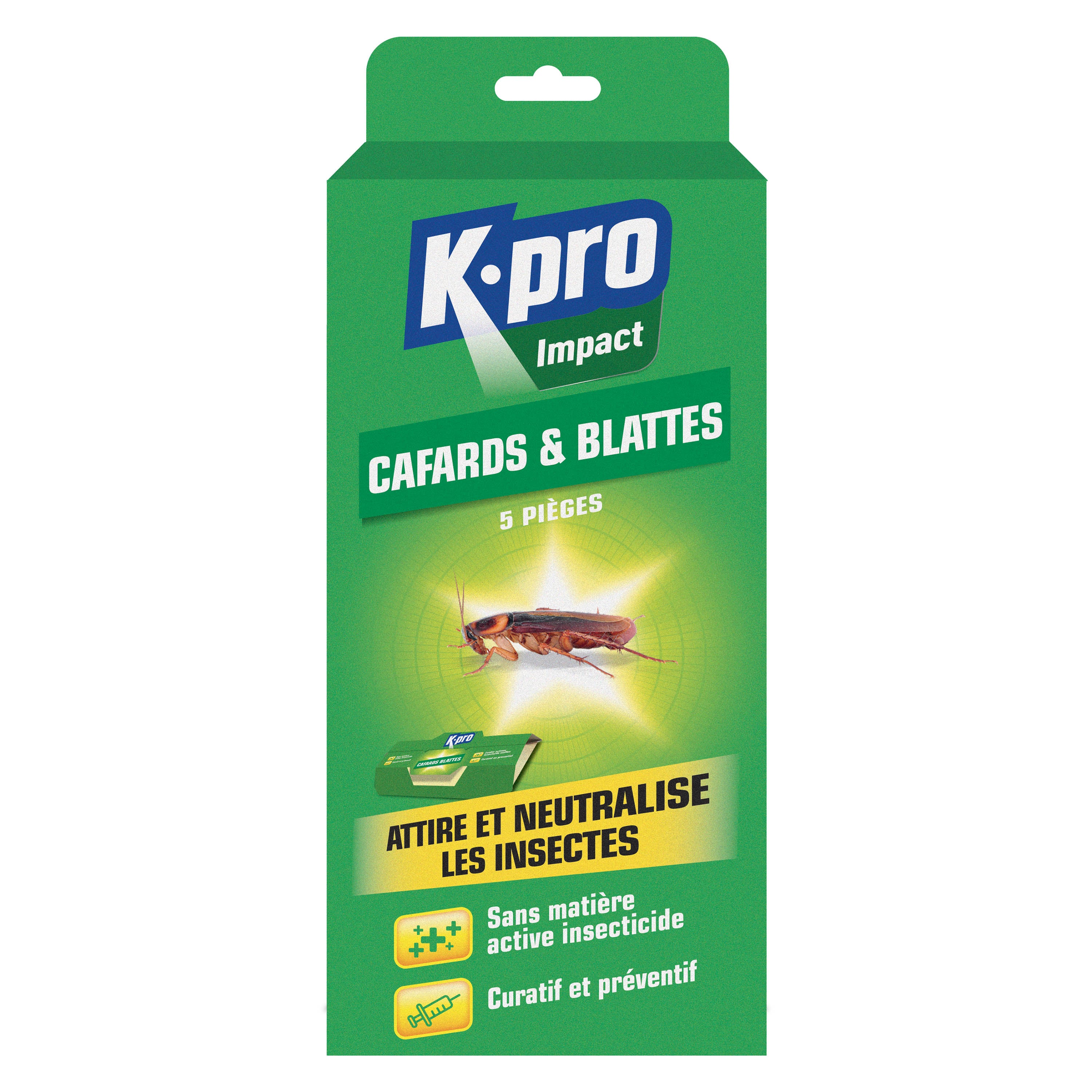K.PRO - Piège cafards & blattes X5