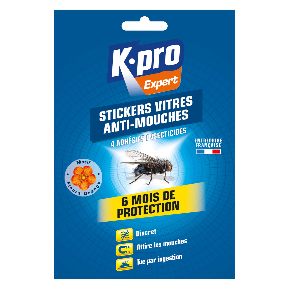 K.PRO - Stickers anti-mouches fleurs
 X4