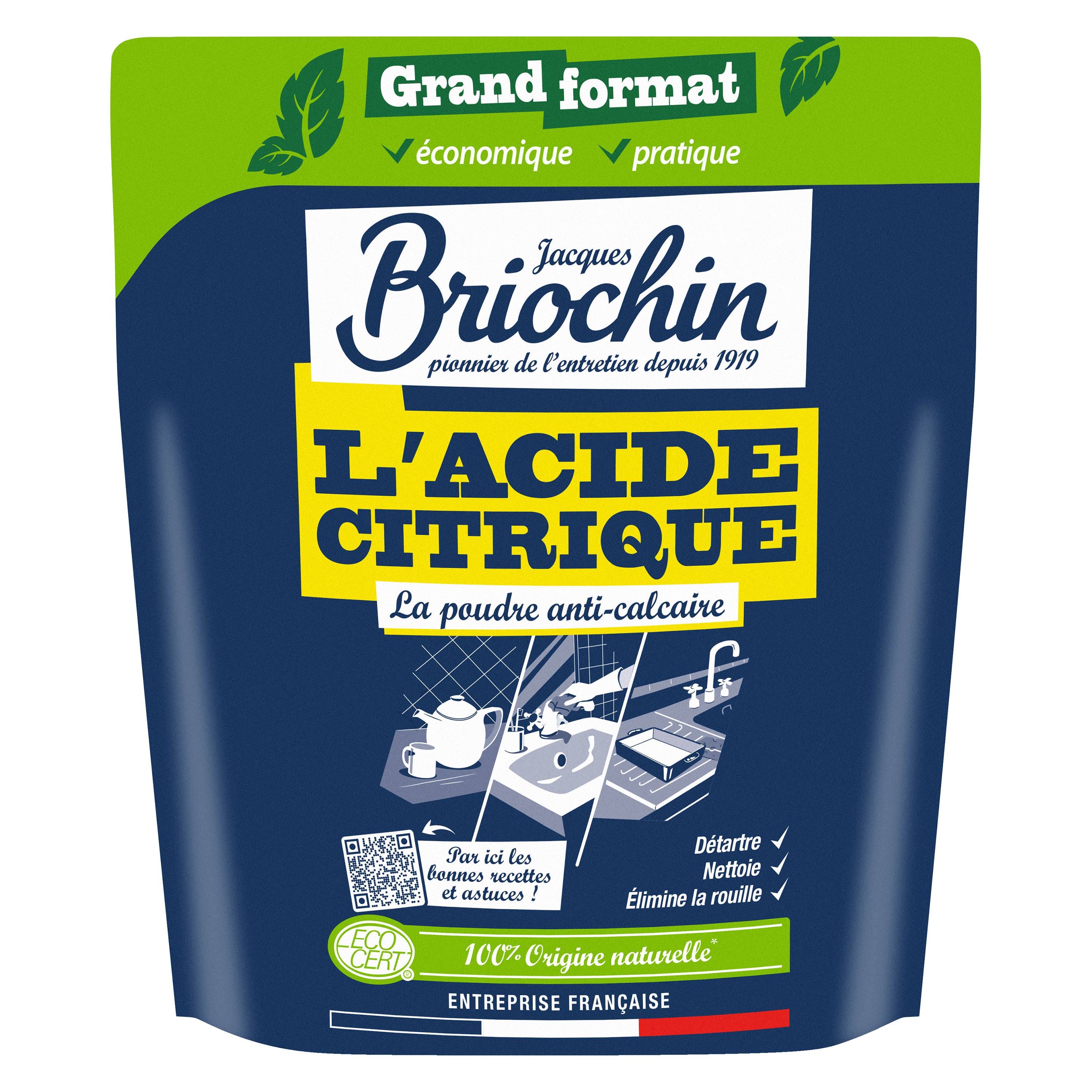 JACQUES BRIOCHIN - L'Acide Citrique grand format 900g