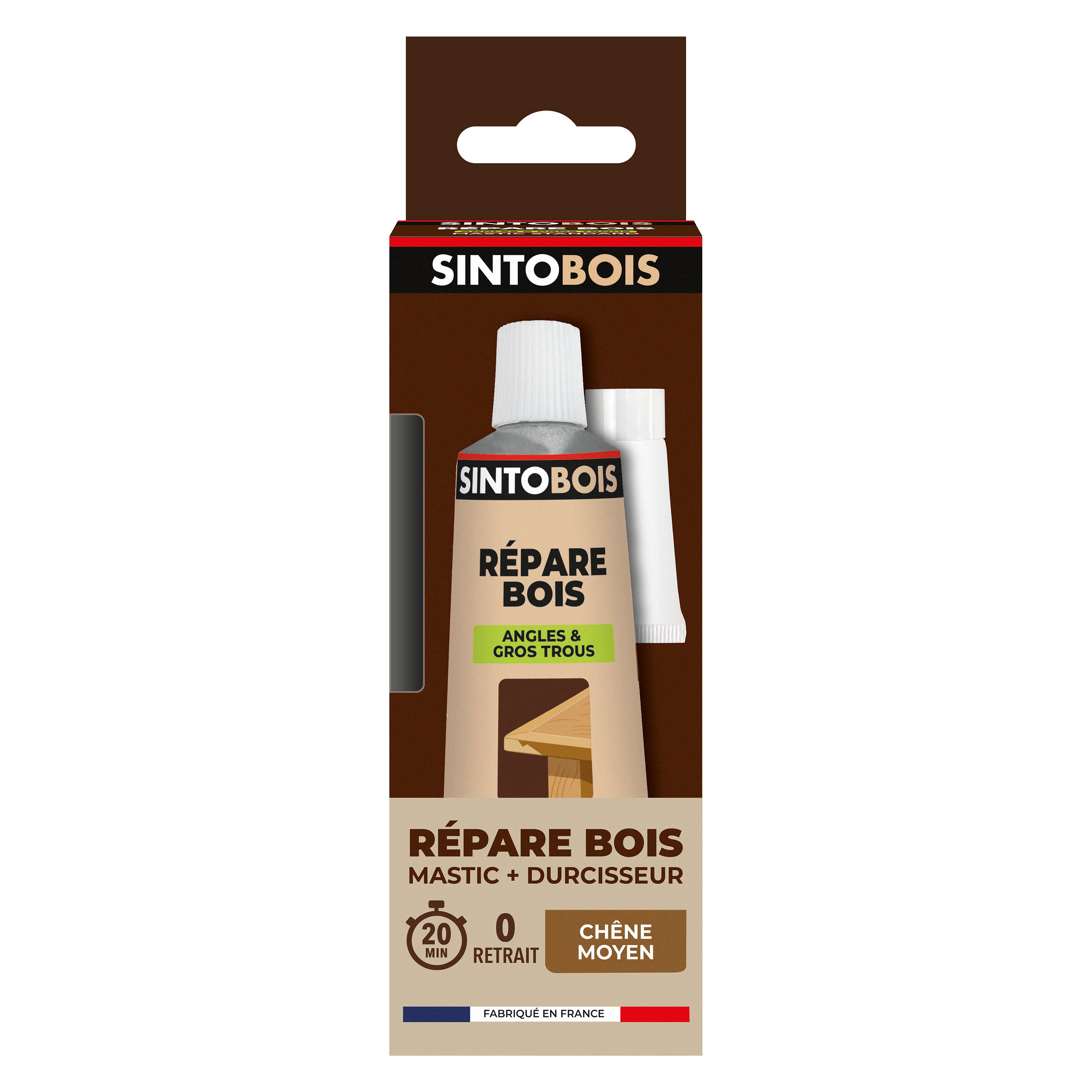 SINTO - Reconstitue angles et gros trous 500ml Chêne