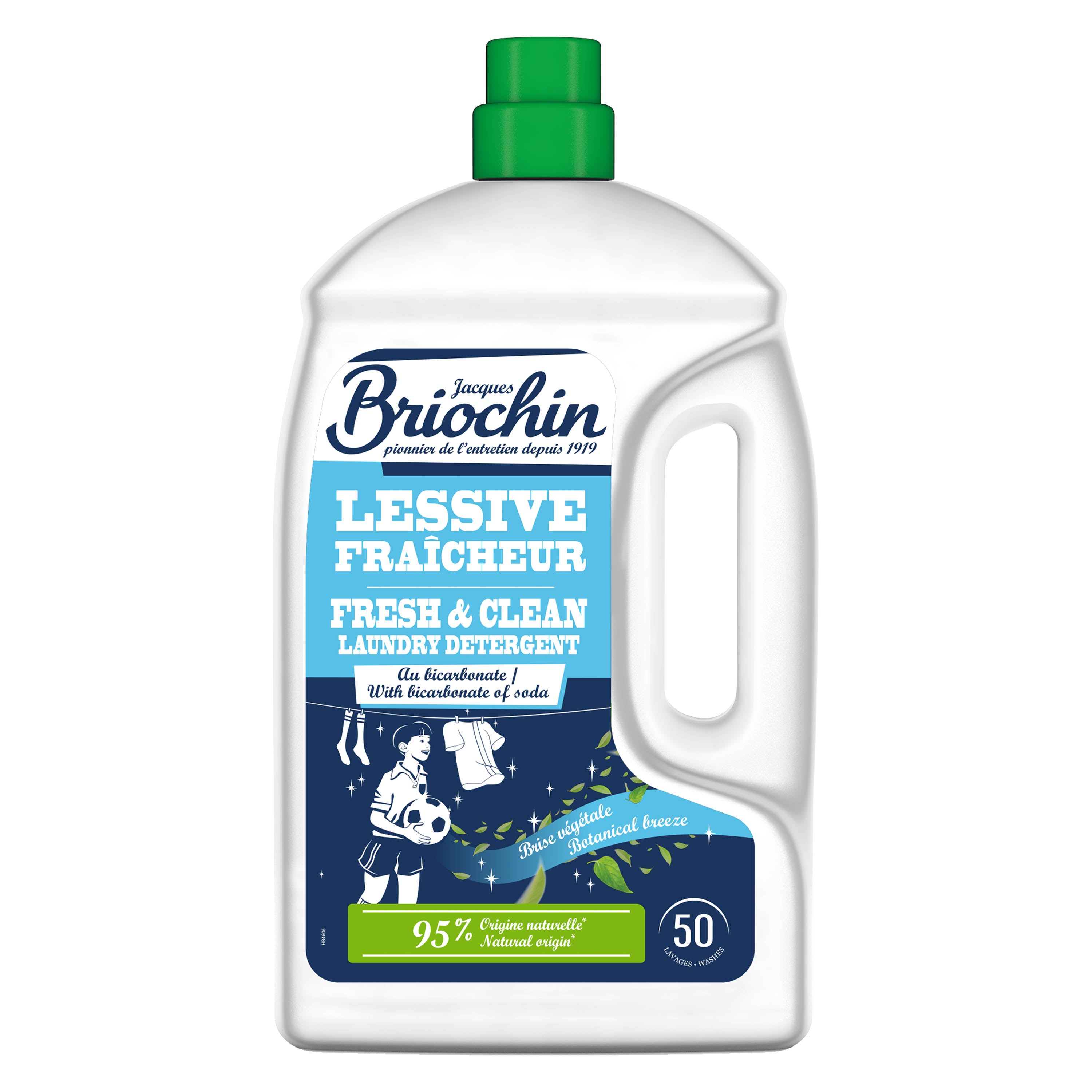 JACQUES BRIOCHIN - Ma Lessive au Bicarbonate – Brise Végétale 2,27l Brise Végétale