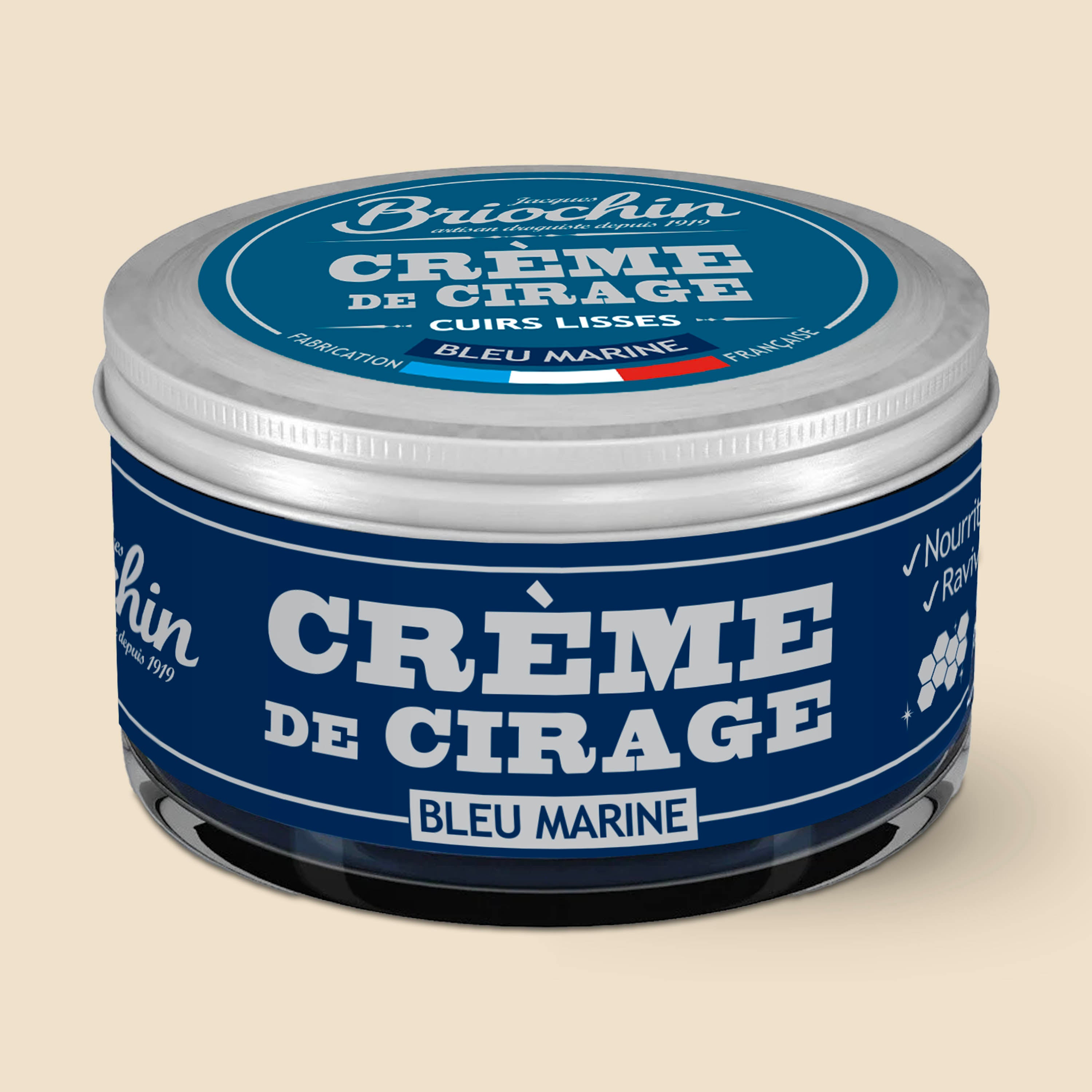 JACQUES BRIOCHIN - Crème de cirage bleu marine 50ml Couleur bleu