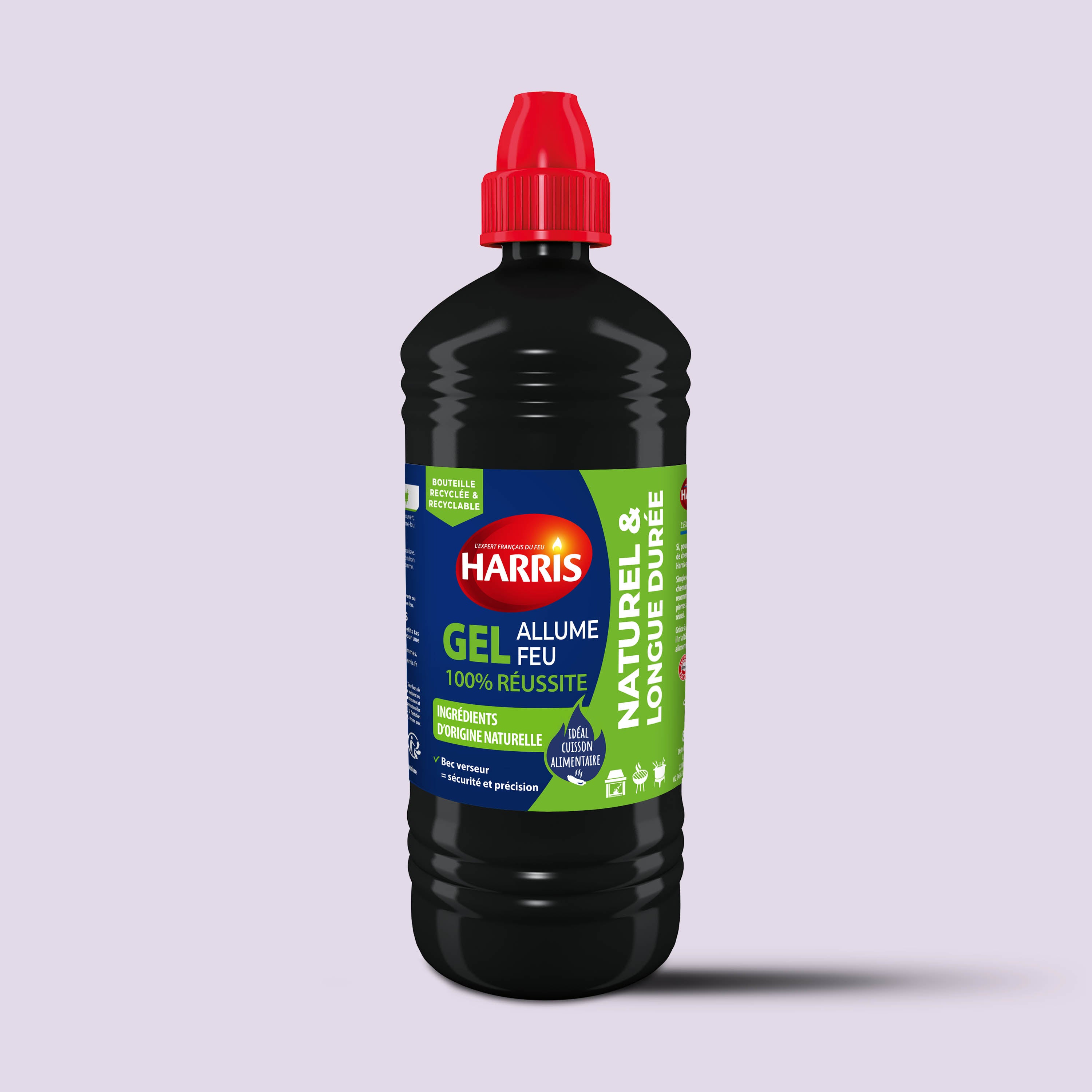 HARRIS - Gel allume feu naturel 850ml couleur : transparent