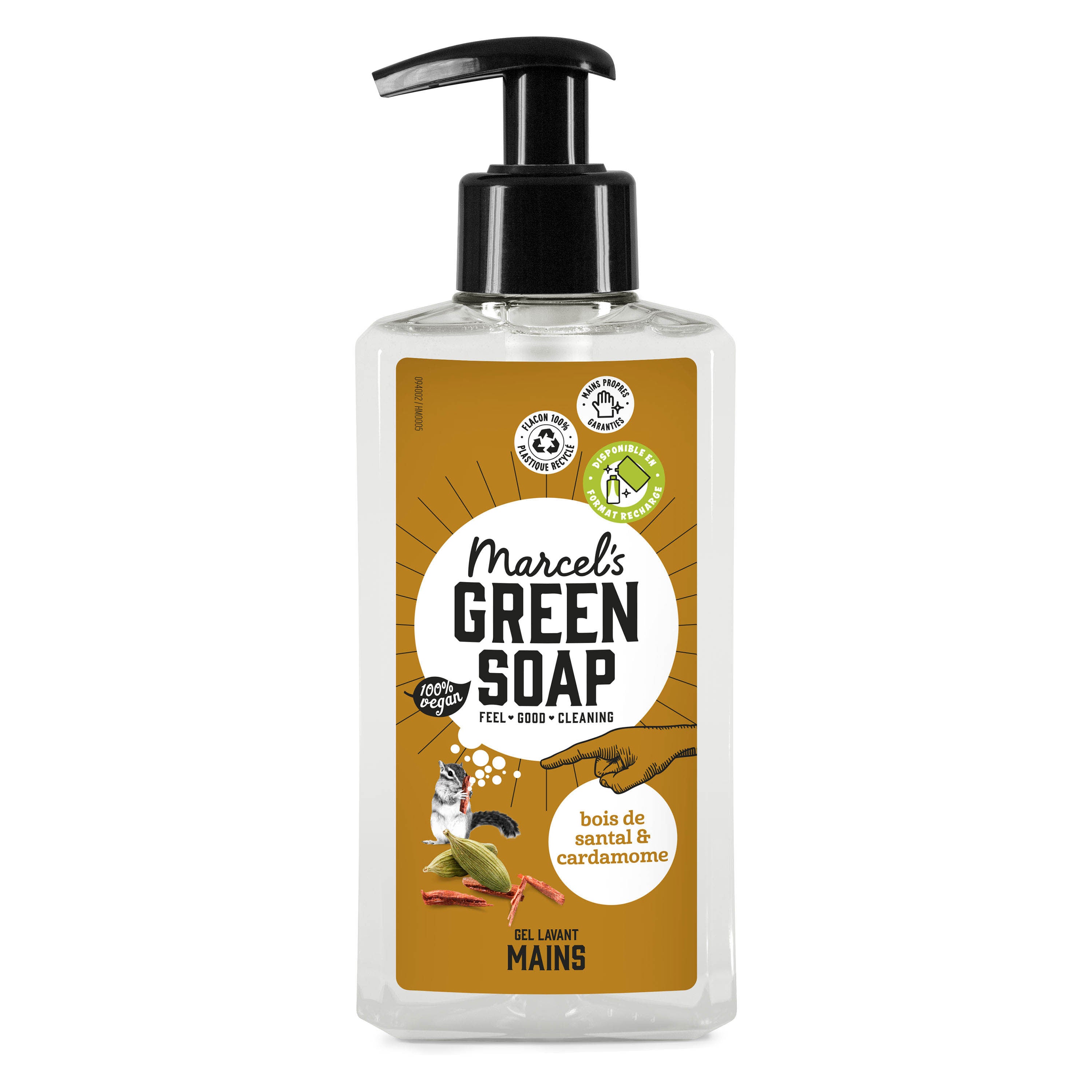 MARCEL'S GREEN SOAP - Le Gel Lavant Mains Bois de santal & Cardamome 250ml Bois de santal & Cardamome