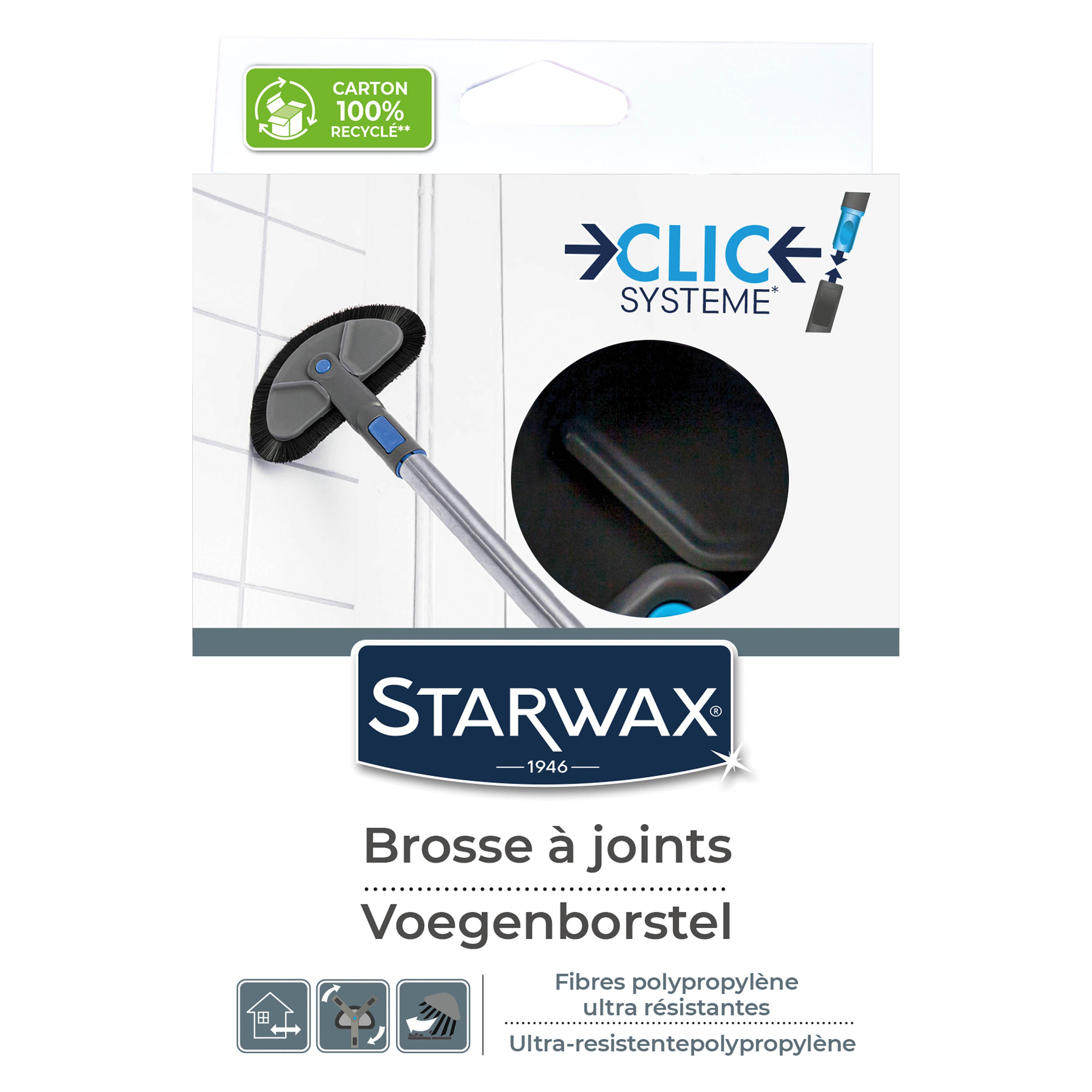 STARWAX - Brosse à joints Clic système X1