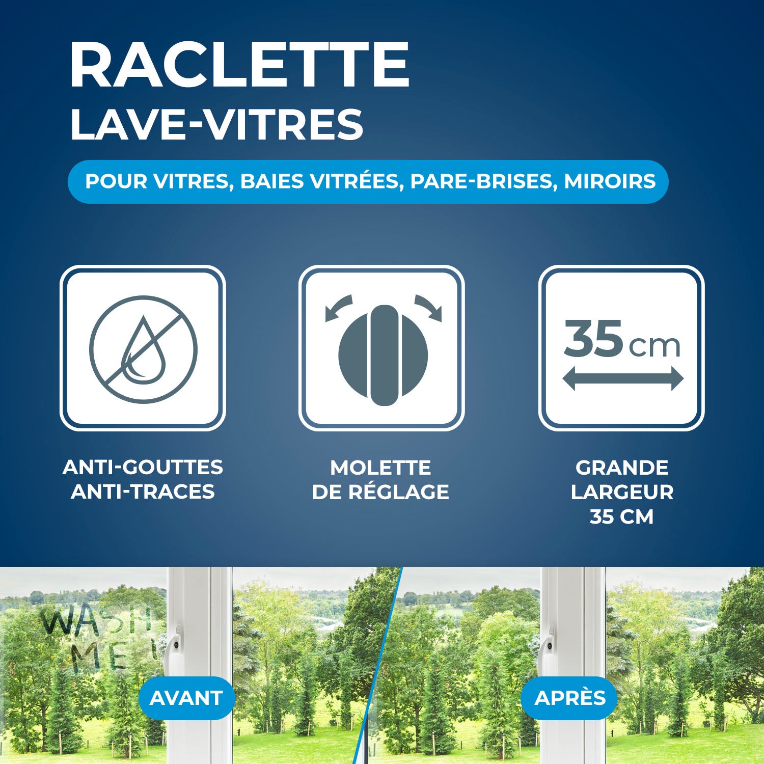 STARWAX - Raclette lave vitres
 X1