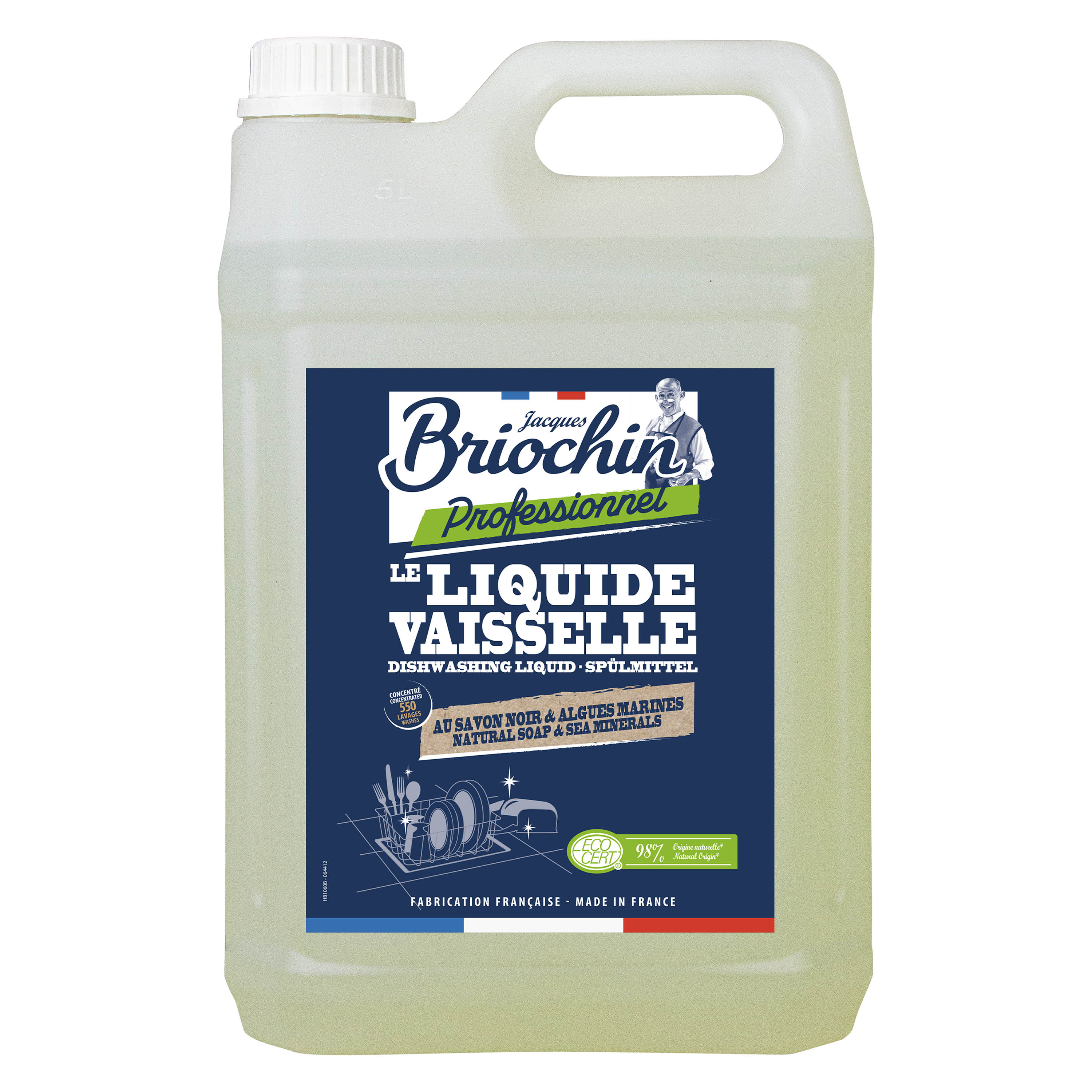 JACQUES BRIOCHIN PRO - Le Liquide vaisselle 5L Parfum algues marines