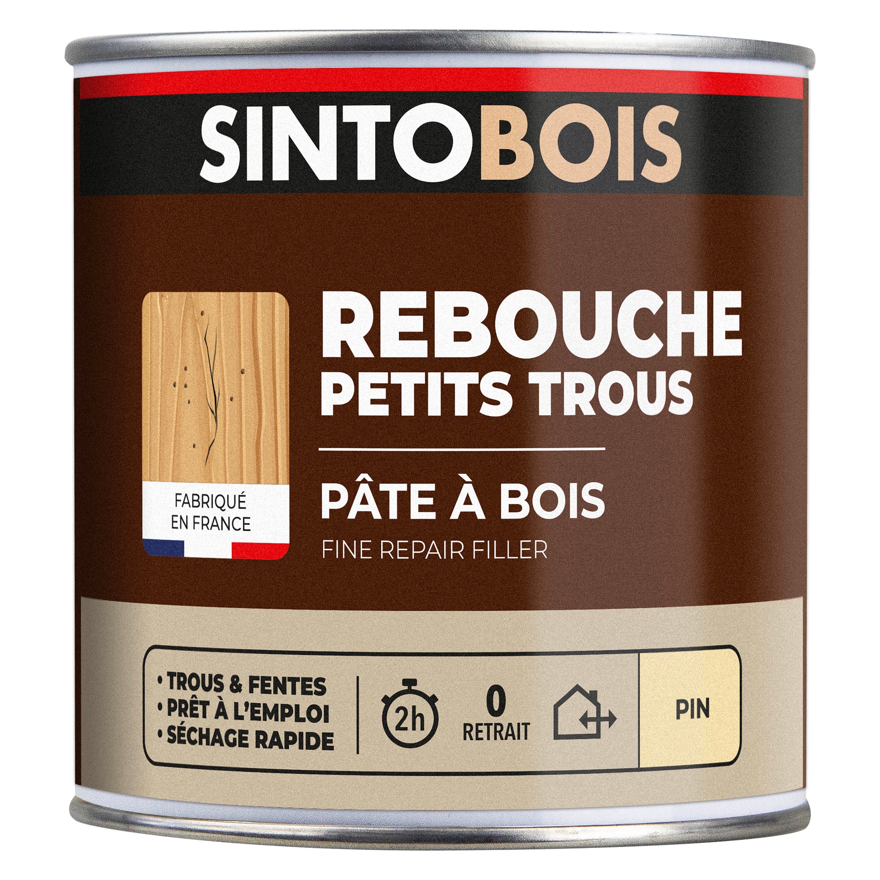 SINTO - Pâte à bois tradition 550ml Chêne clair