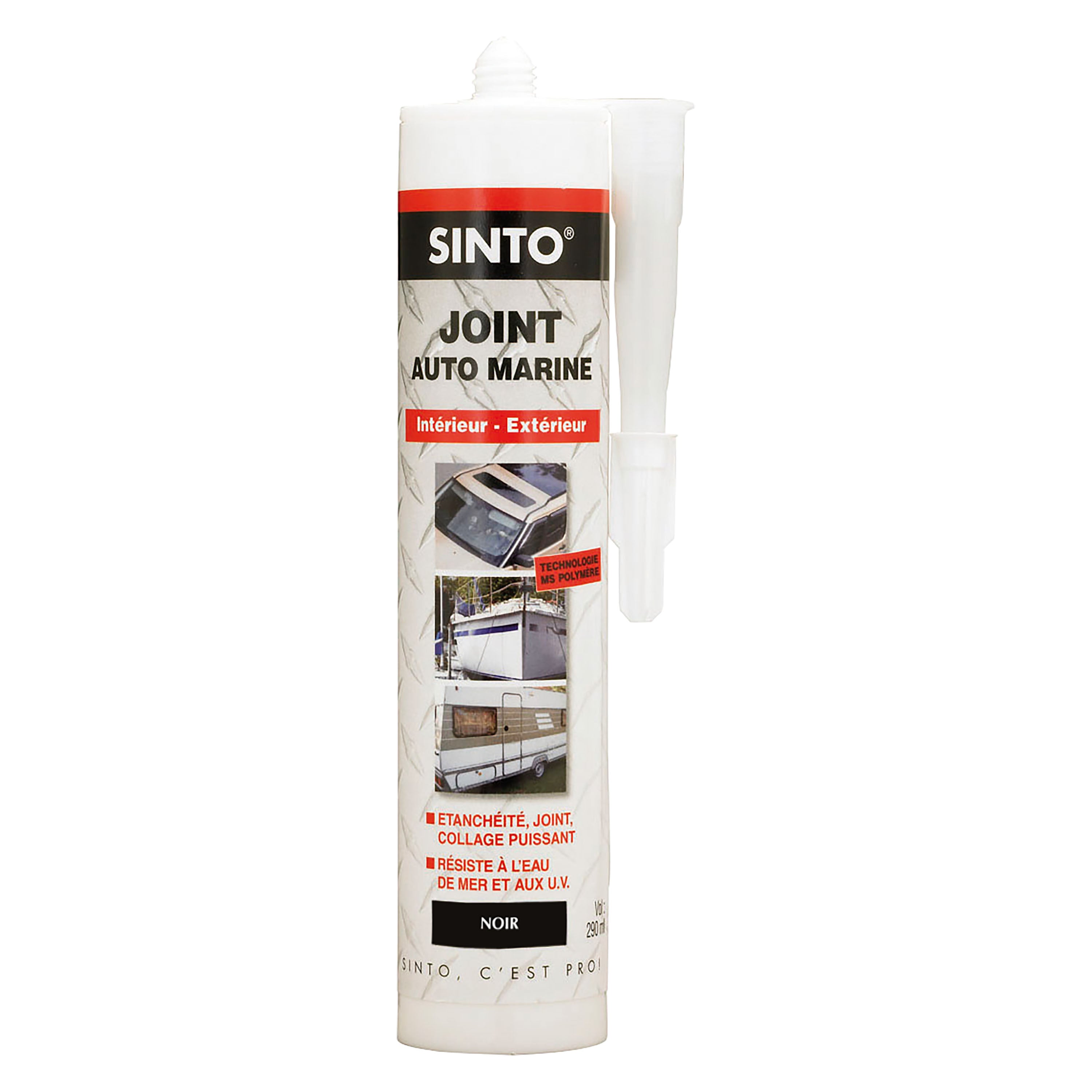 SINTO - Joint mastic auto marine 290ml Blanc
