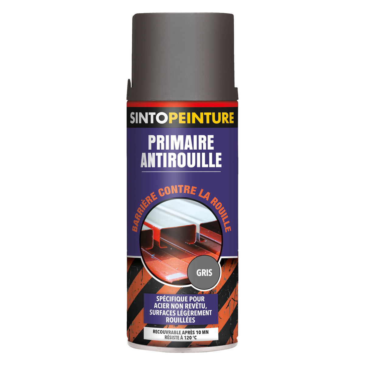 SINTO - Aérosol apprêt sous-couche 400ml Gris métal