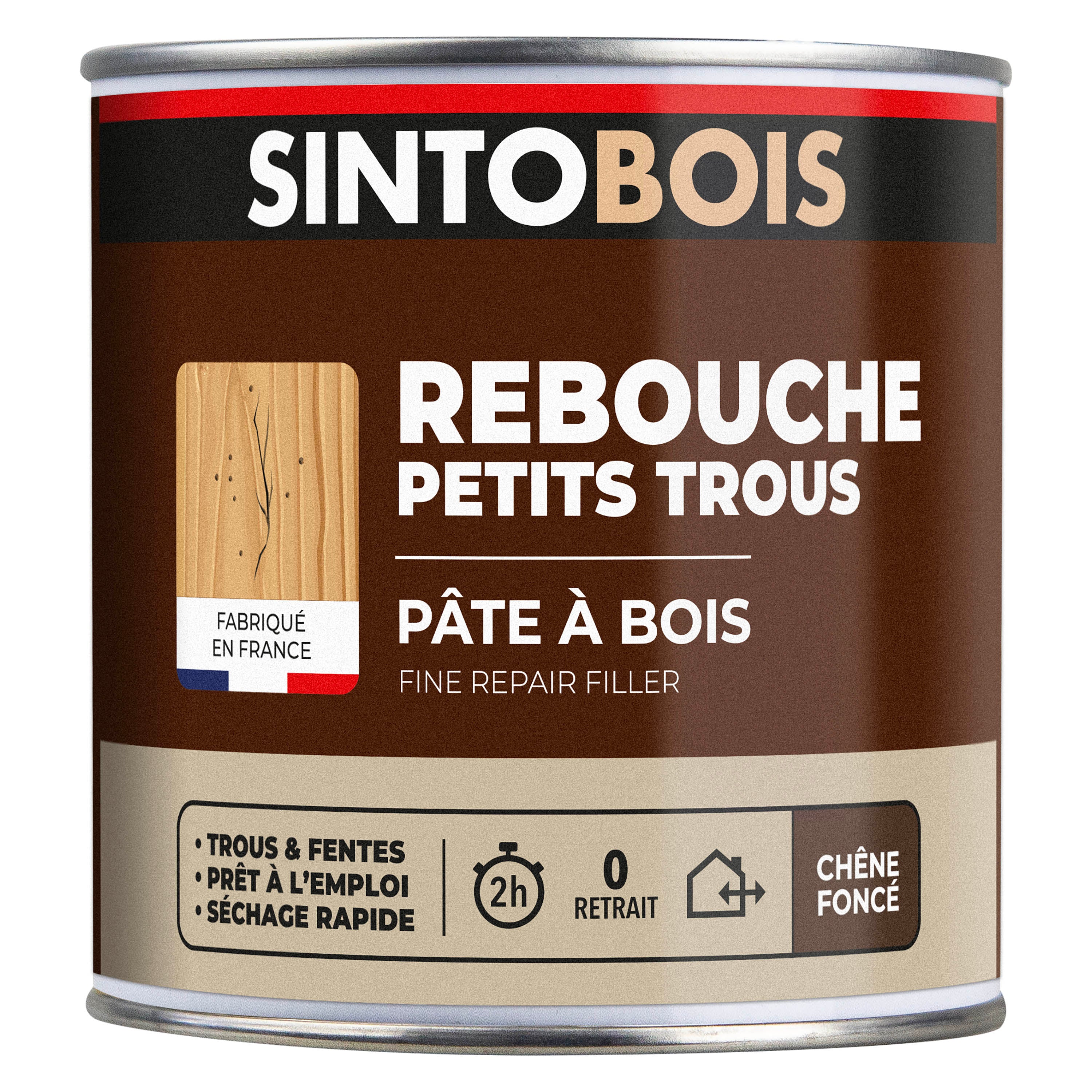 SINTO - Pâte à bois tradition 550ml Chêne clair
