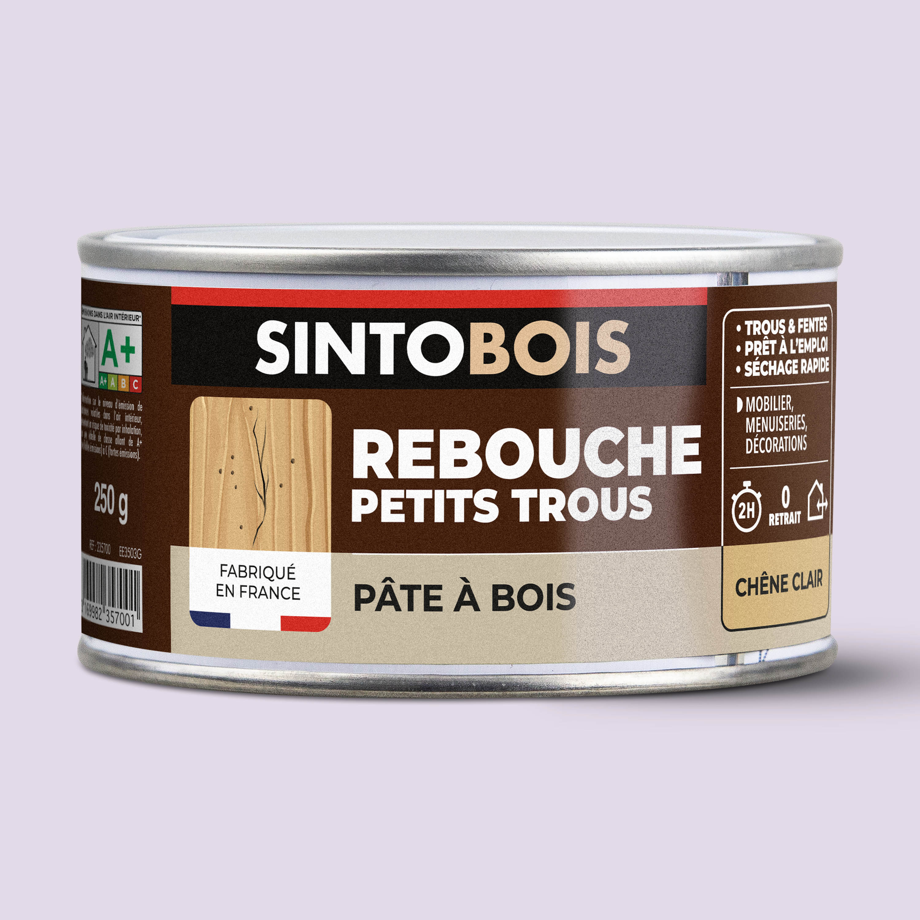 SINTO - Pâte à bois tradition 550ml Chêne clair