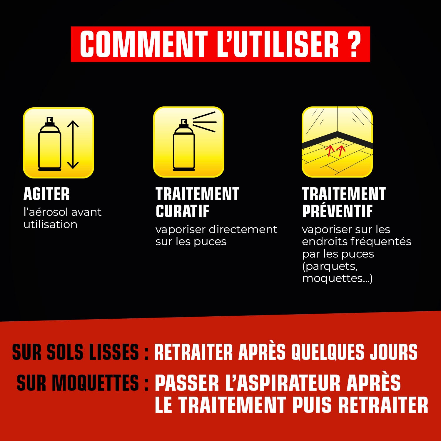 K.PRO - Aérosol foudroyant puces et larves
 400ml
