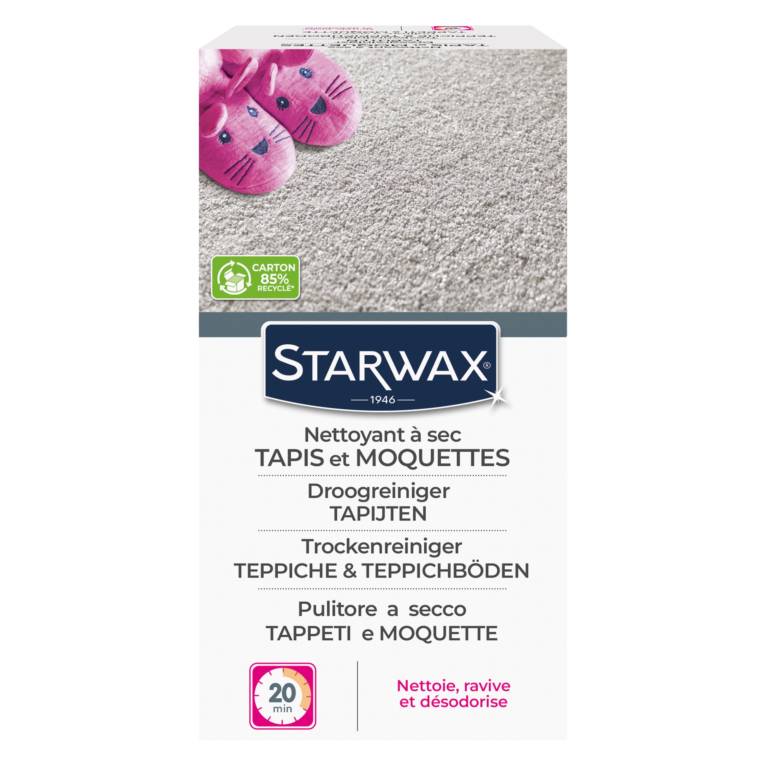 STARWAX - Nettoyant à sec pour tapis et moquettes
 500g
