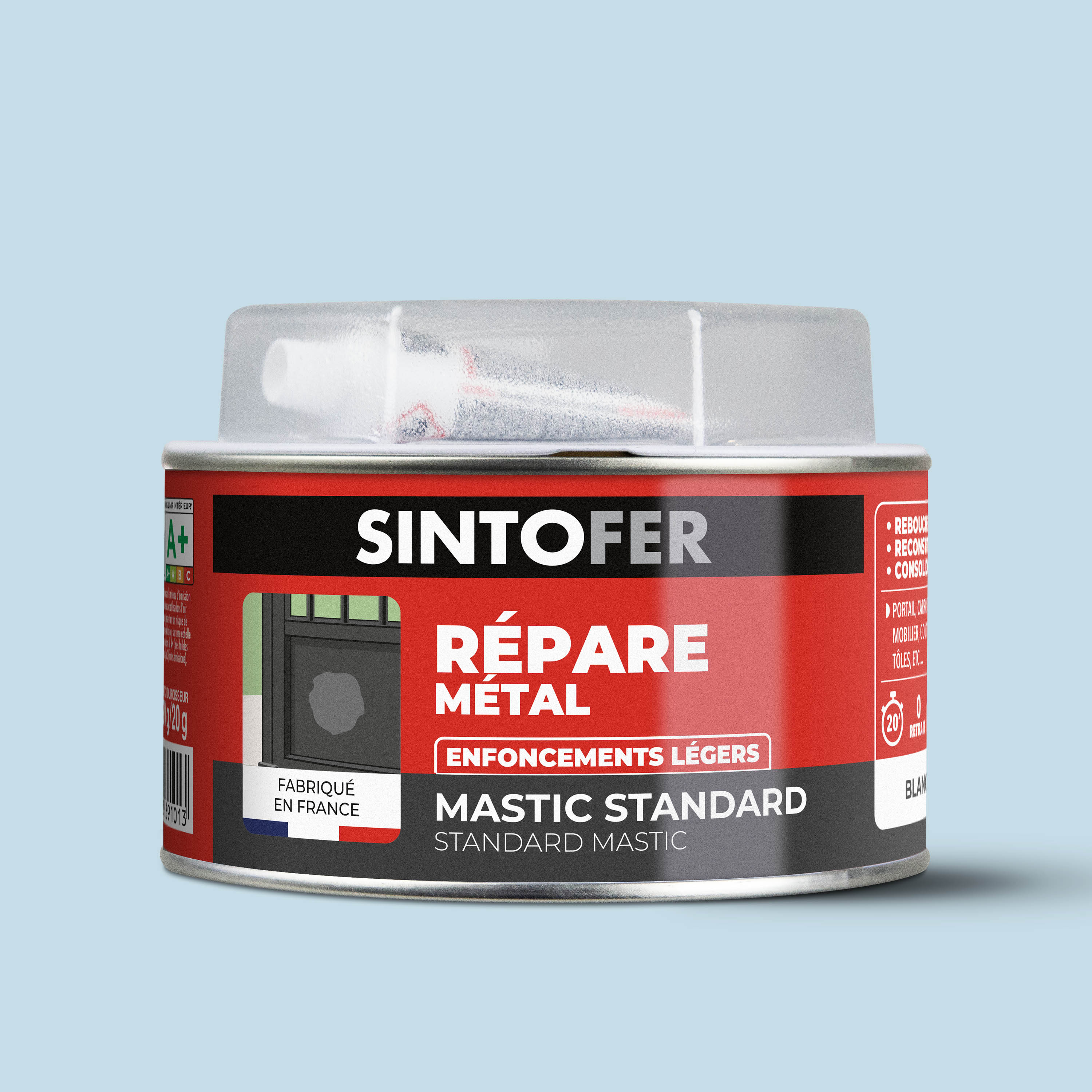 SINTO - Répare métal standard 120g Blanc