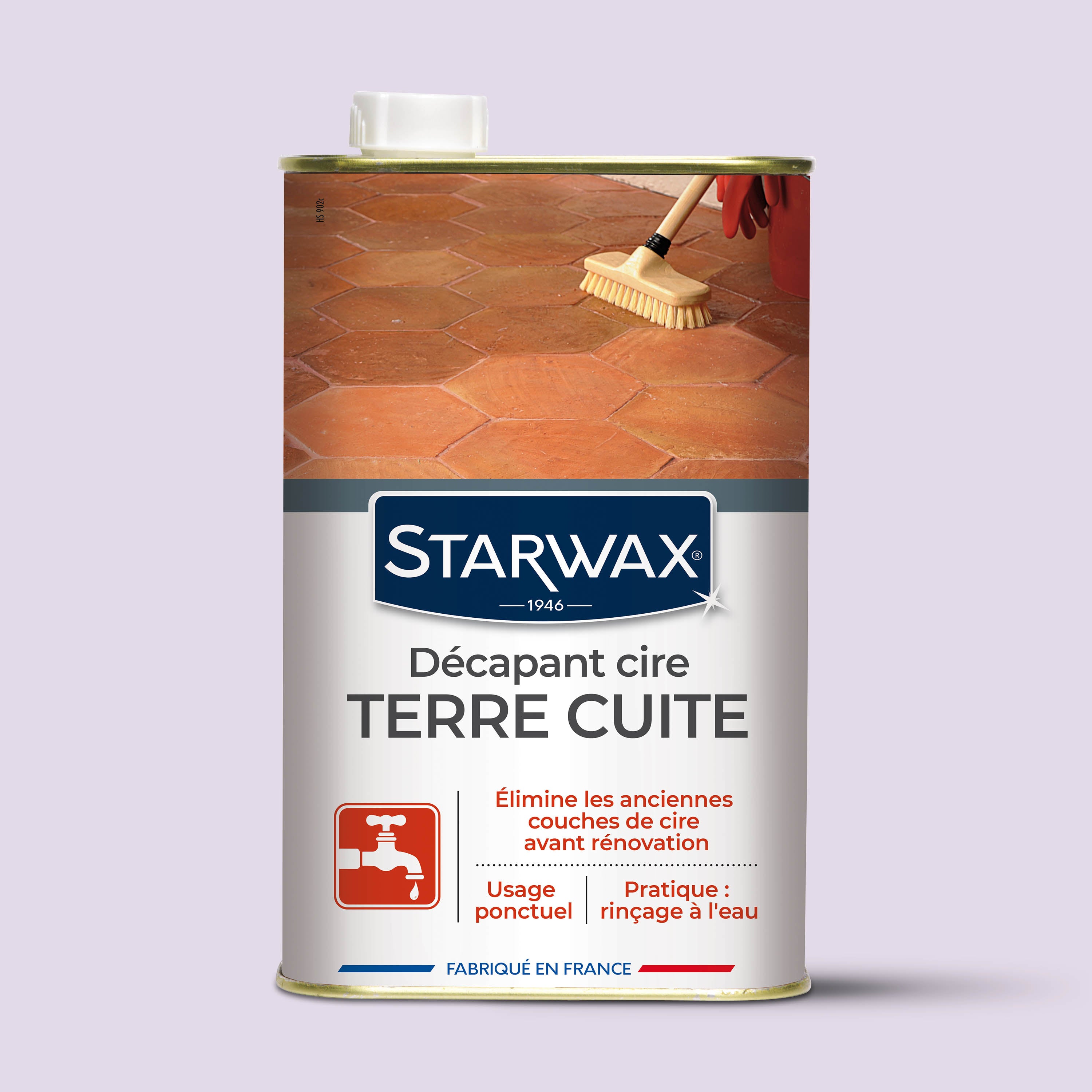 STARWAX - Décapant cire avant rénovation pour tomettes et terres cuites
 1L