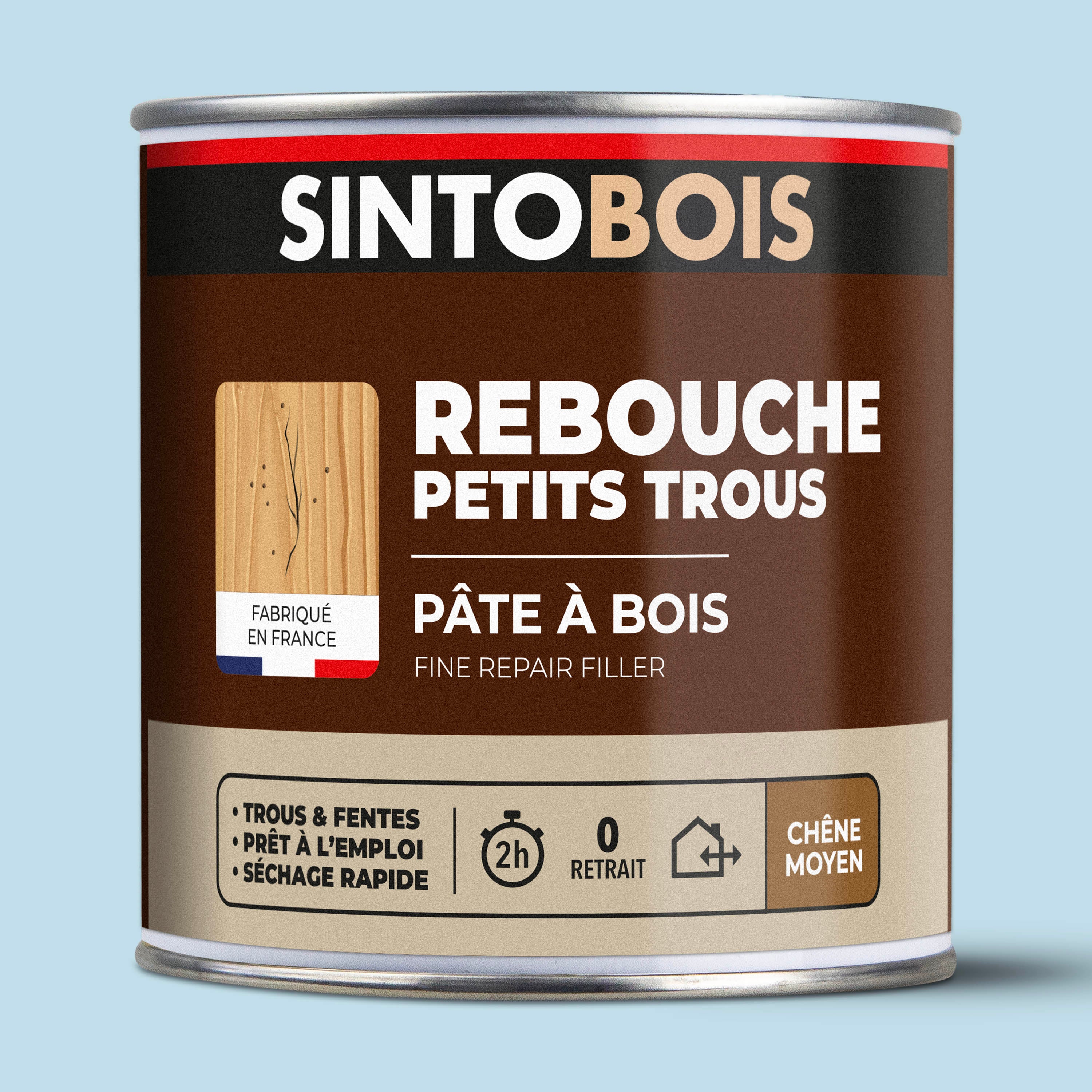 SINTO - Pâte à bois tradition 550ml Chêne clair