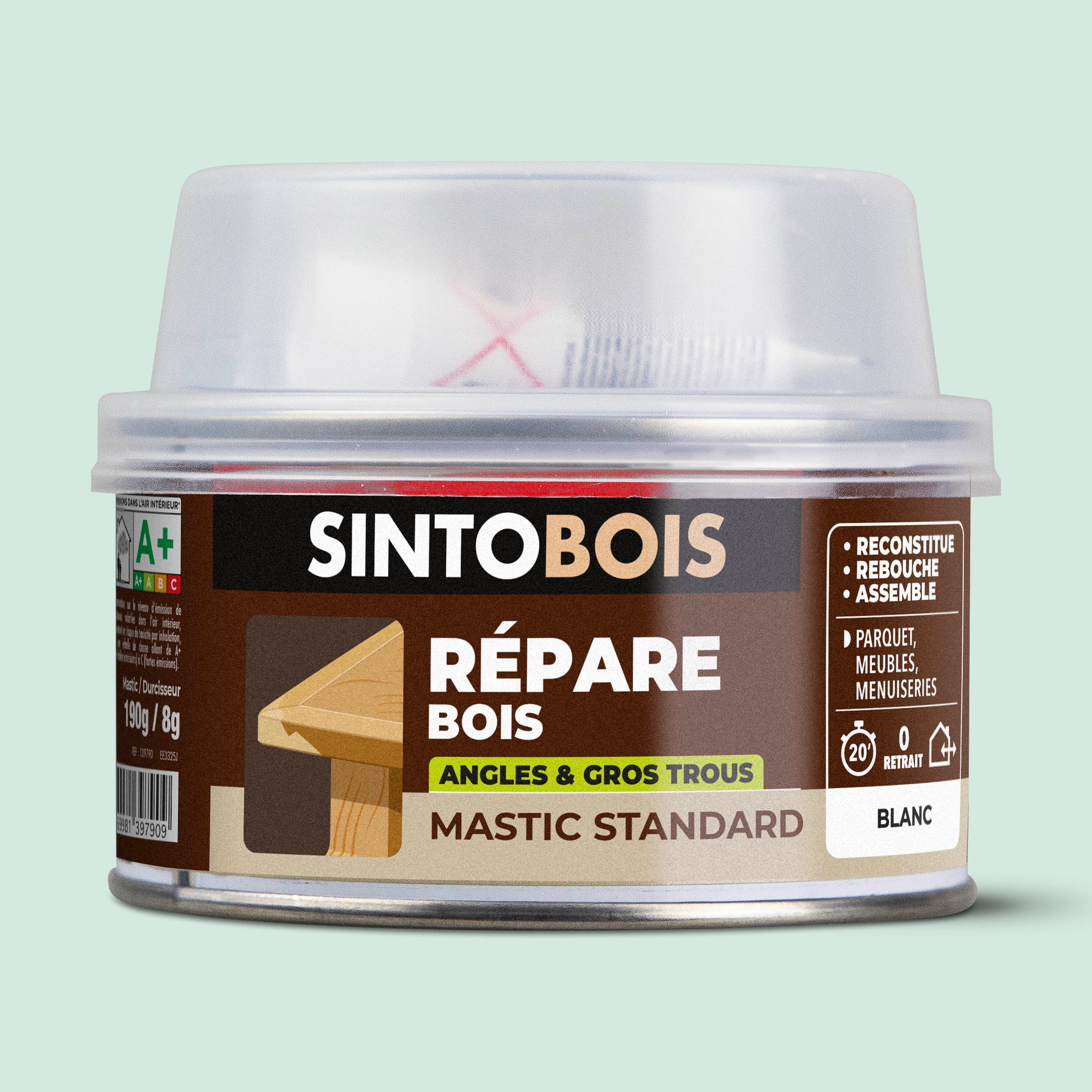 SINTO - Reconstitue angles et gros trous 500ml Chêne