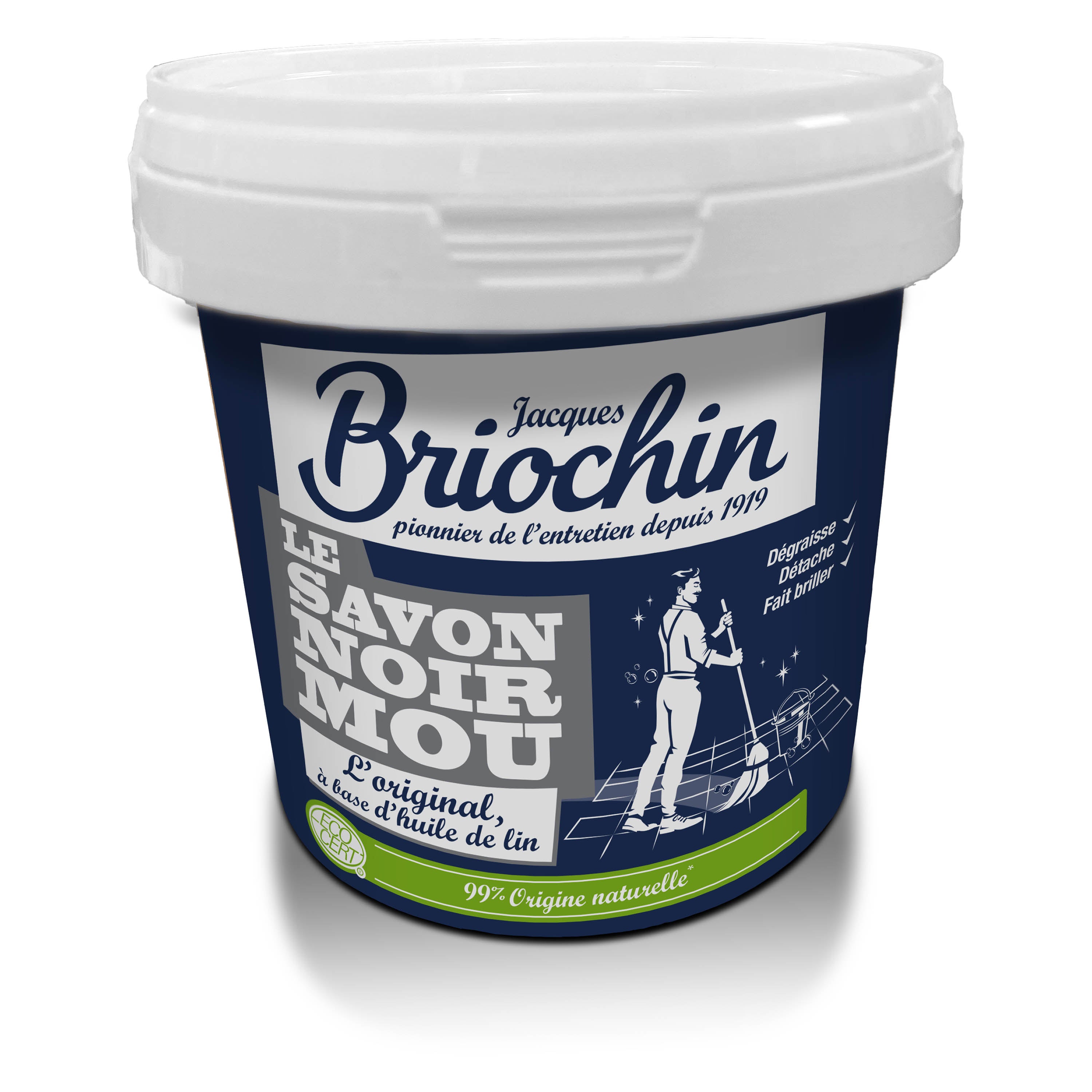 MAISON BRIOCHIN - Savon noir mou 600g Sans parfum