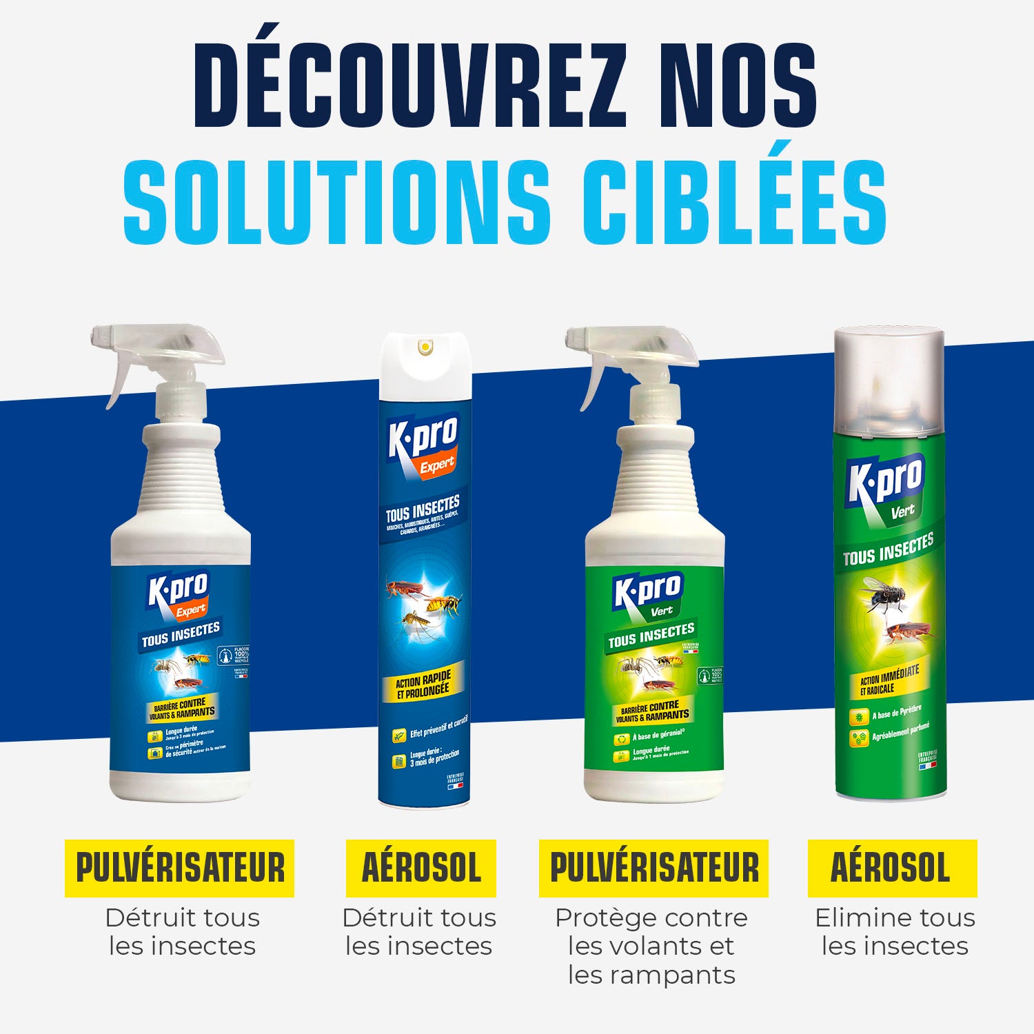 K.PRO - Aérosol tous insectes
 300 ml