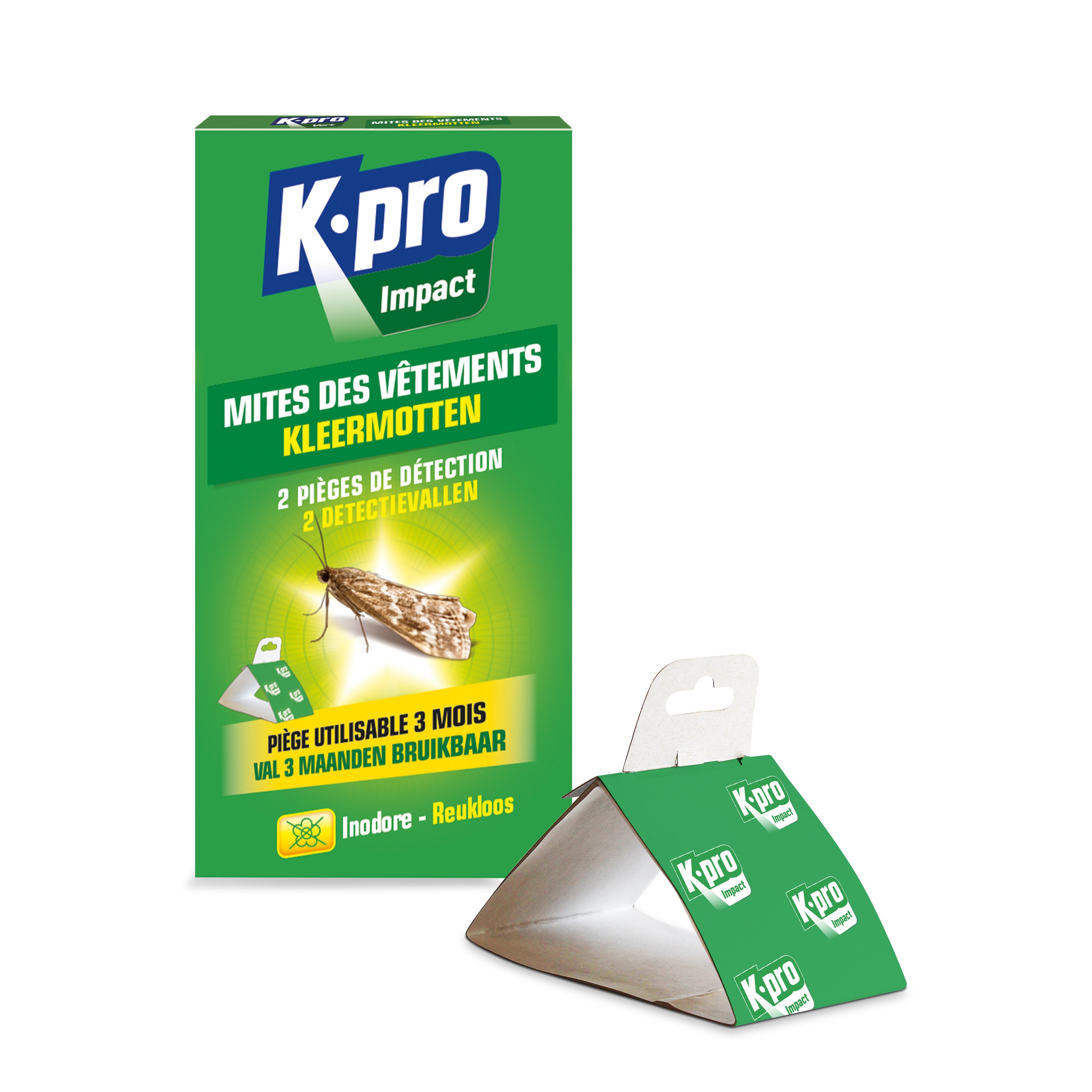K.PRO - Pièges de détection des mites des vêtements
 X2