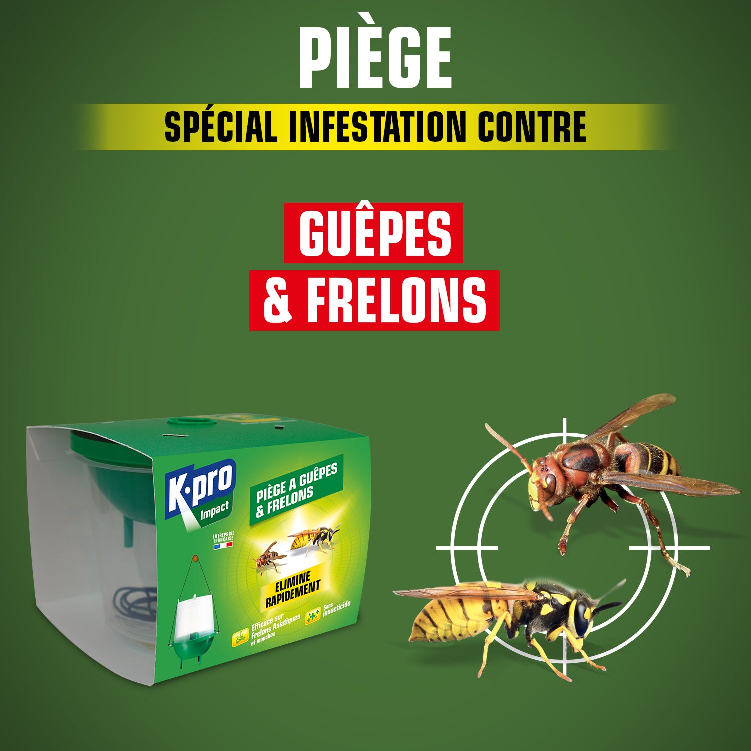 K.PRO - Piège à guêpes et frelons X1