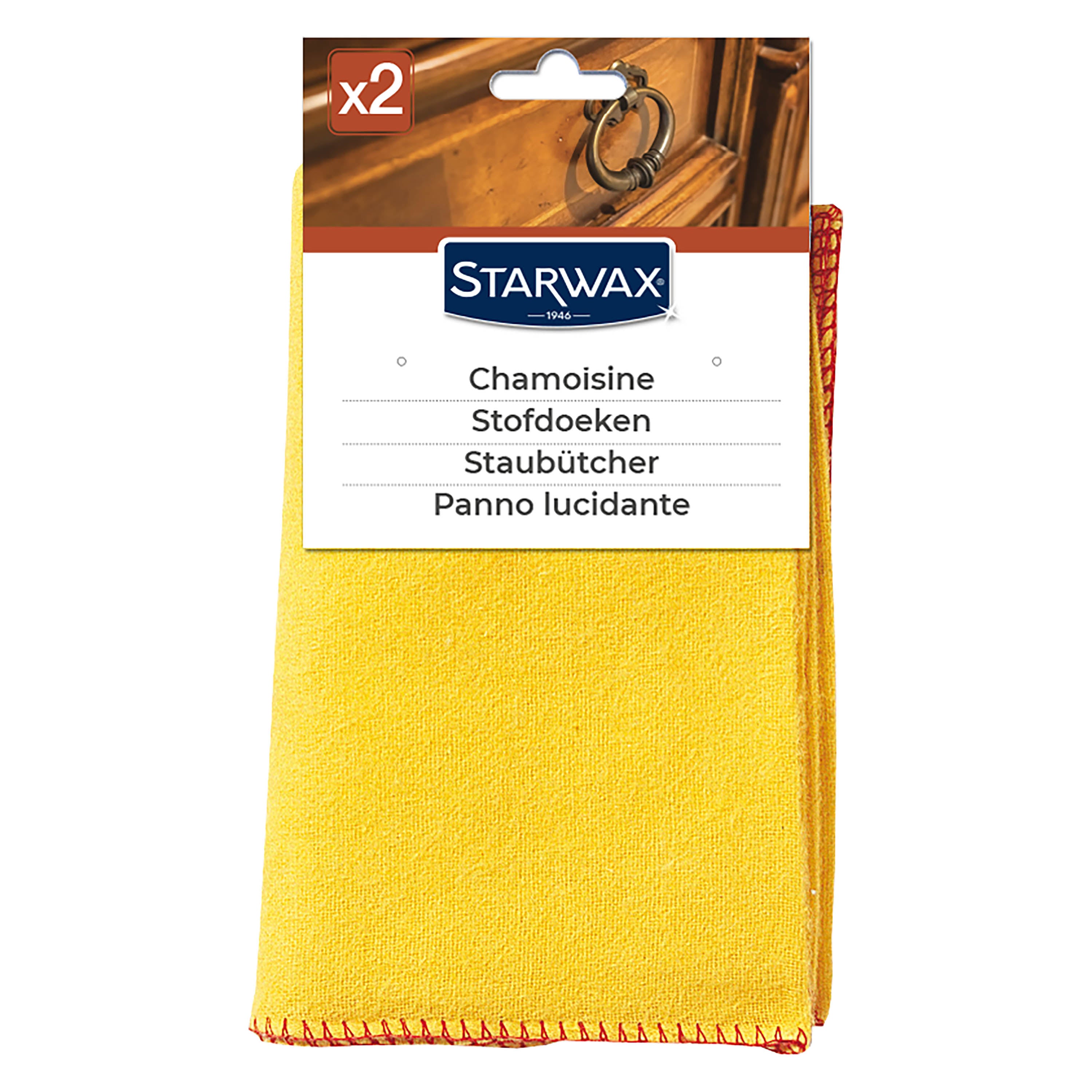 STARWAX - Chamoisines pour mobilier intérieur X2