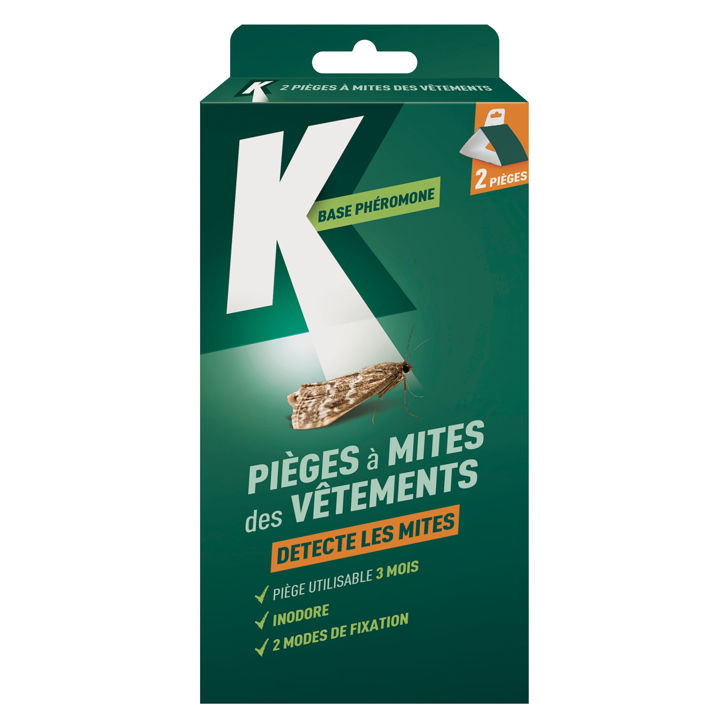 K - Pièges à mites des vêtements x 2