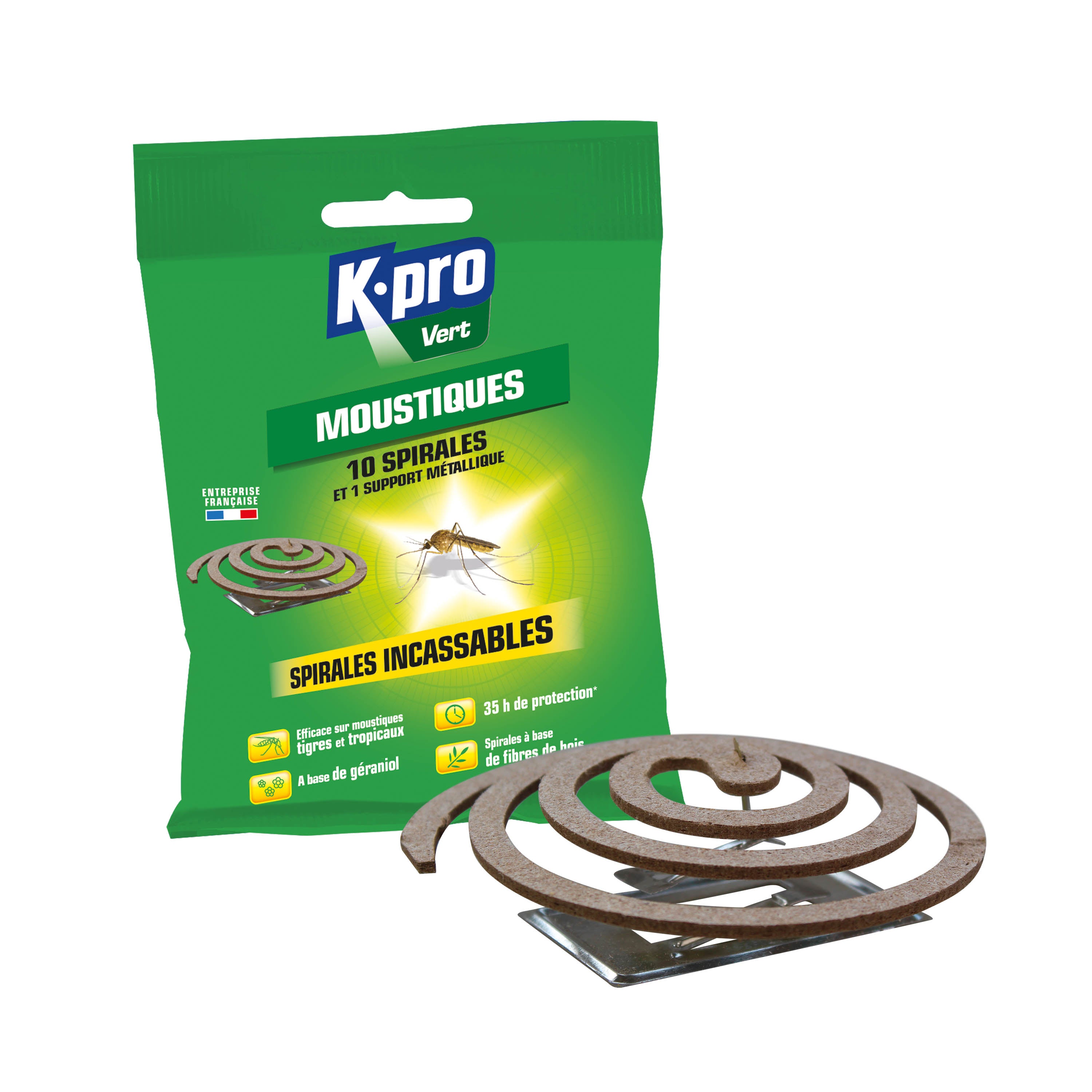 K.PRO - Spirales anti-moustiques incassables X10