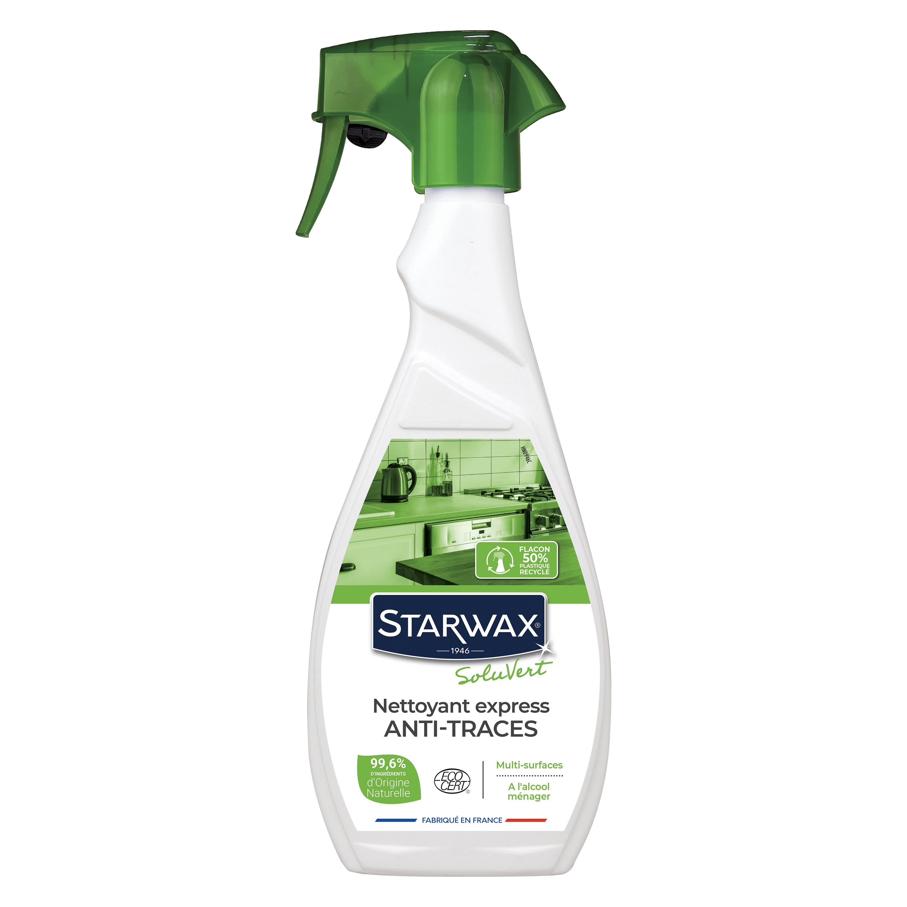 STARWAX SOLUVERT - Nettoyant express Anti-traces 500ml