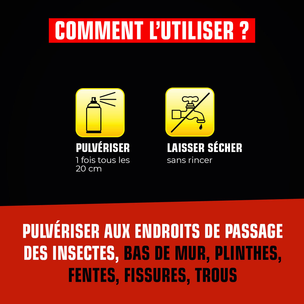 K.PRO - Pulvérisateur cafards et araignées 1L