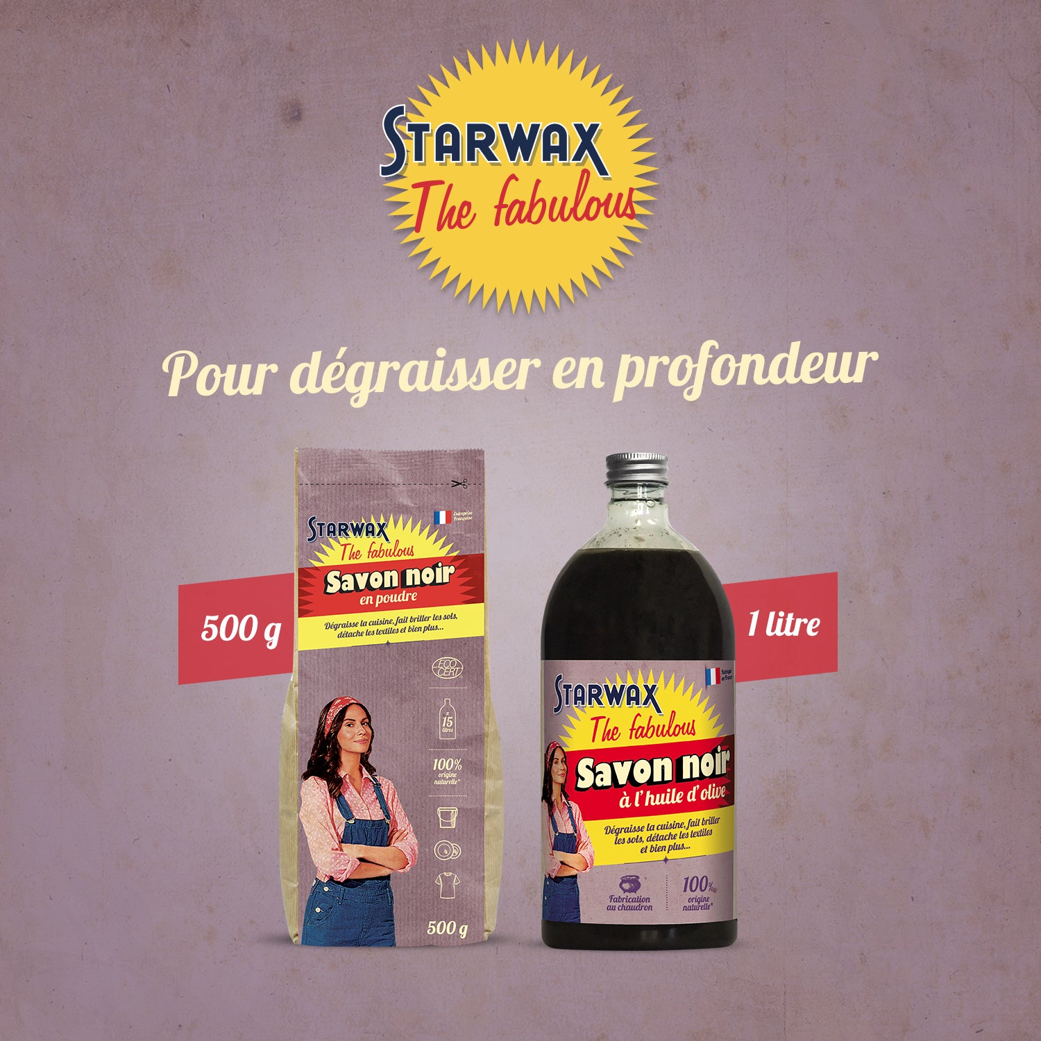 STARWAX FABULOUS - Savon noir à l'huile d'olive 1L