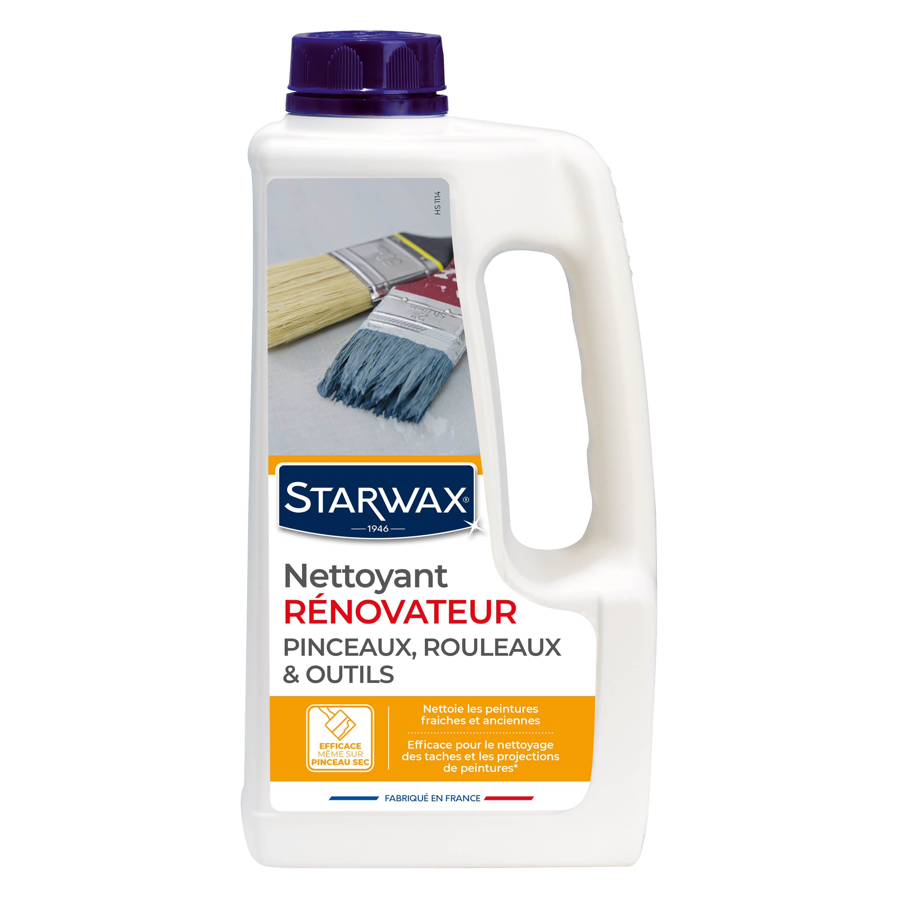 STARWAX - Nettoyant rénovateur pinceaux, rouleaux et outils 1L 1L